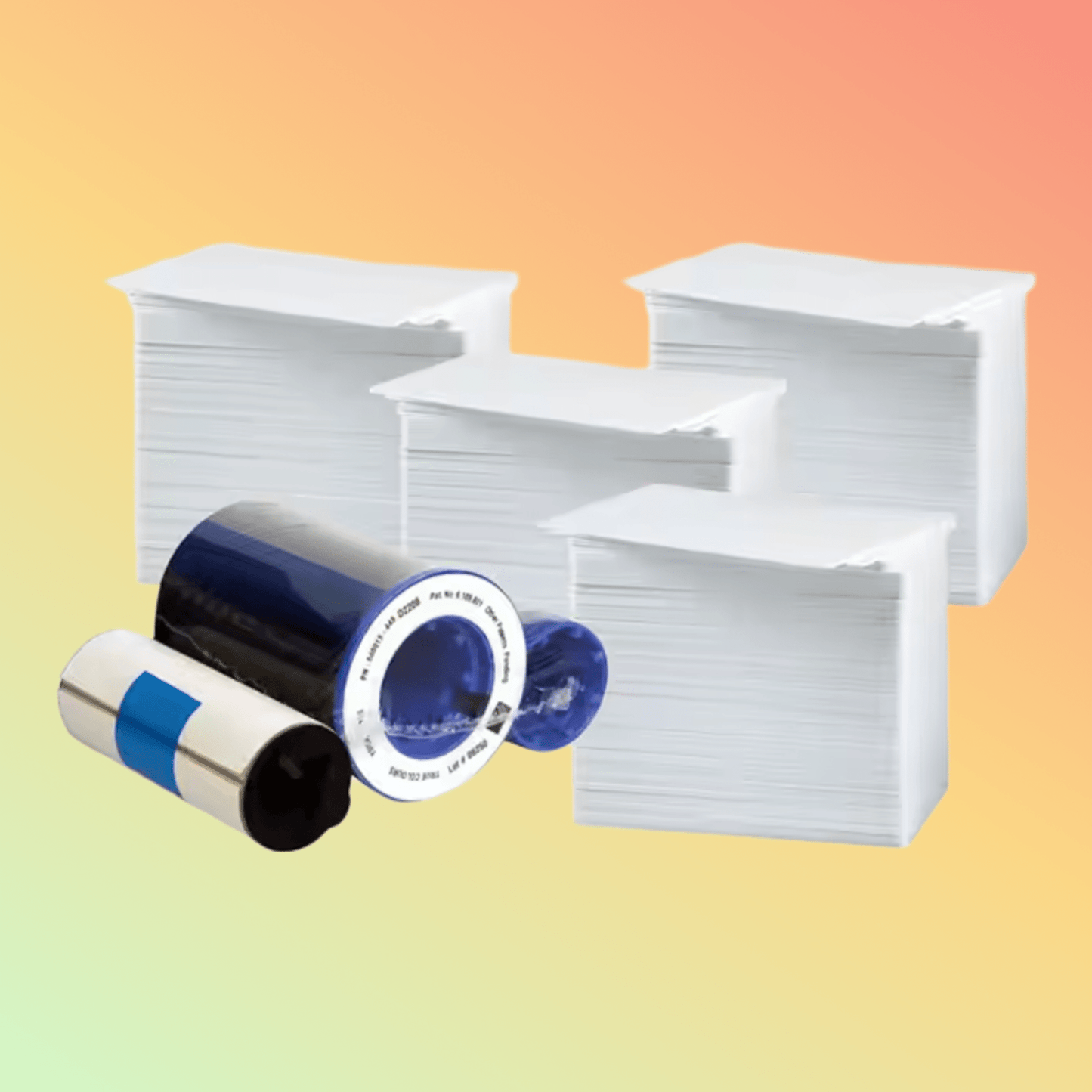 LW005 CK Super2 YMCKO 200images 800015 - 440 Ribbon Cards For Zebra Resin Ribbon i Series P330i P420i P430i P520i - NEOTECH