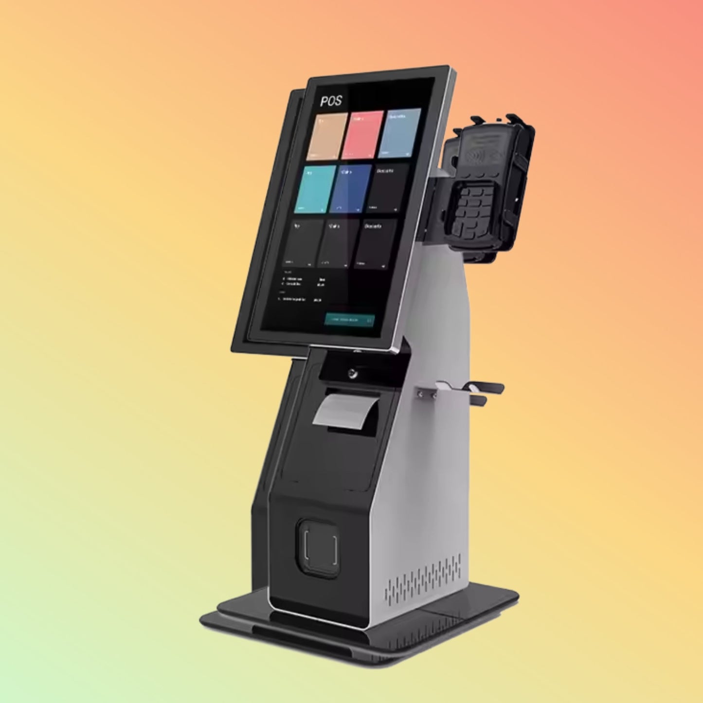 MAKEN 15.6 Inch Touch Kiosk POS Restaurant Order Casher Payment Kiosk Terminal Smart Cash Register - NEOTECH