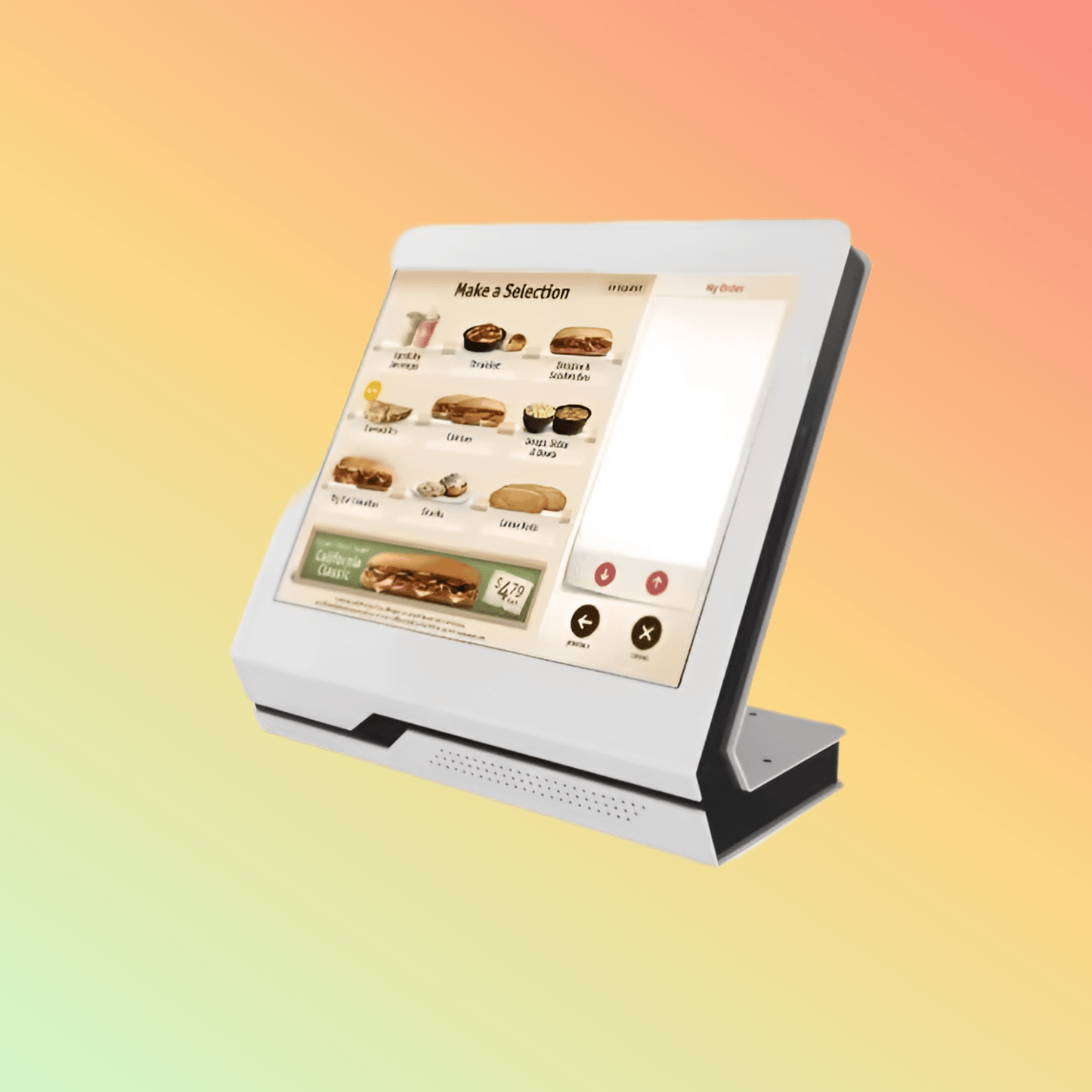 MAKEN 19" Desktop windows Digital restaurant touch screen self - service kiosk information - NEOTECH