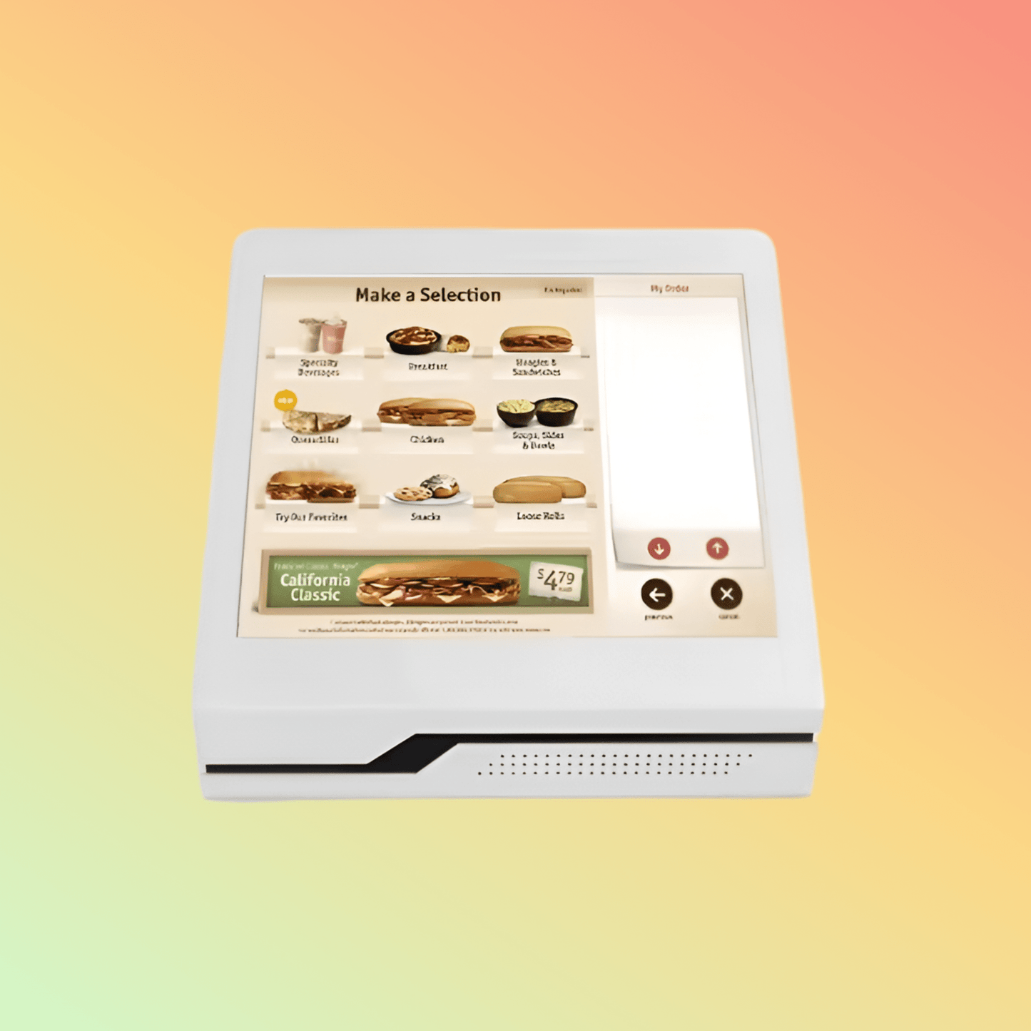 MAKEN 19" Desktop windows Digital restaurant touch screen self - service kiosk information - NEOTECH