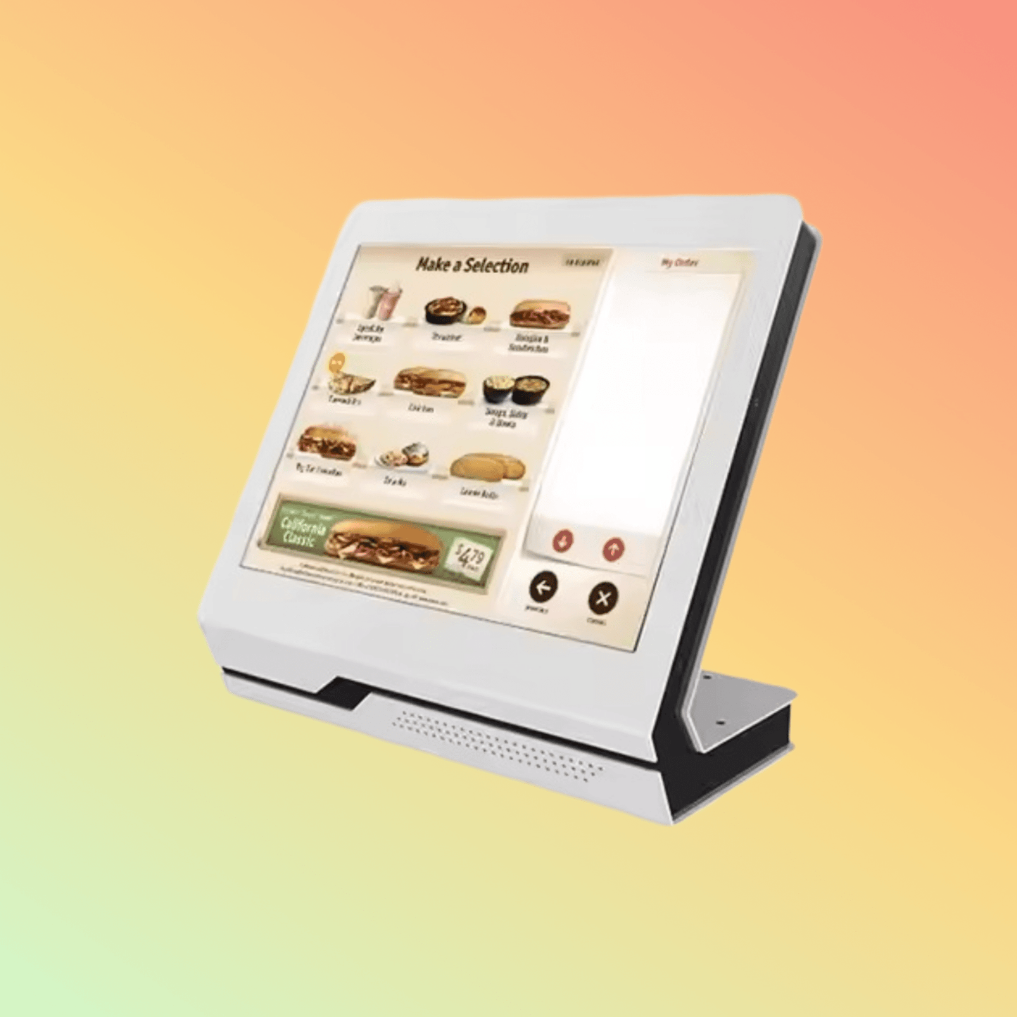 MAKEN 19 inch desktop advertising display touchscreen self service information checking kiosk - NEOTECH