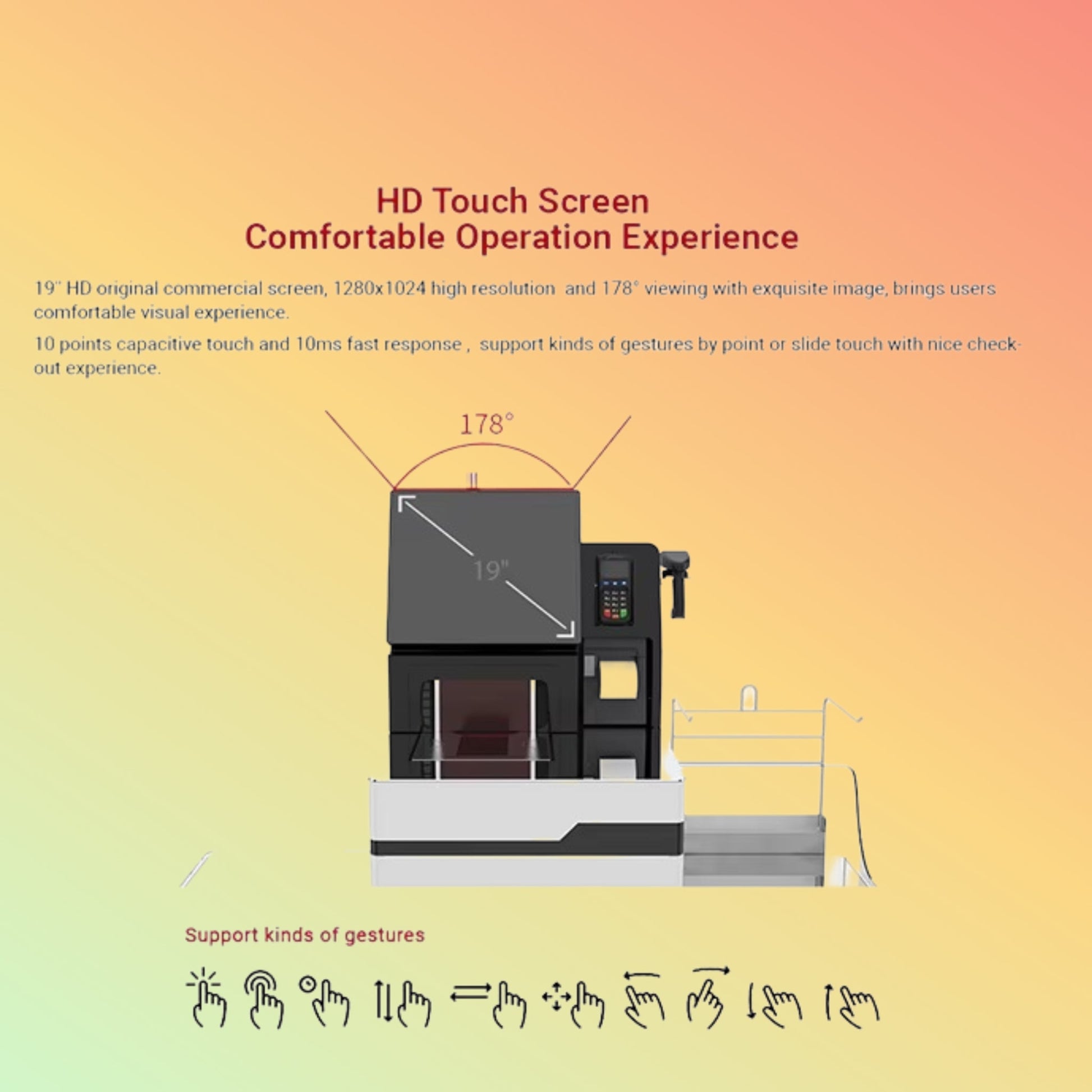 Maken 21.5" Android Touch Screen Kiosk | Self - Checkout POS - NEOTECH