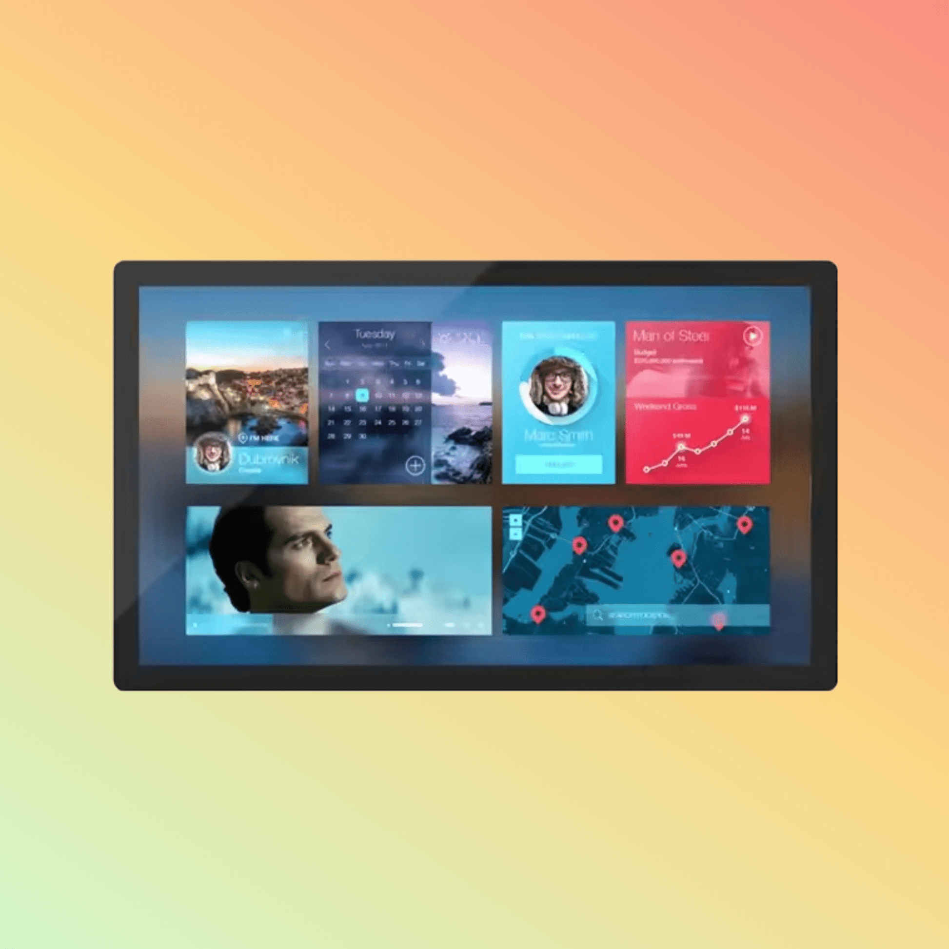 MAKEN 21.5 - Inch Capacitive All - in - One Interactive LCD Touchscreen Monitor - NEOTECH