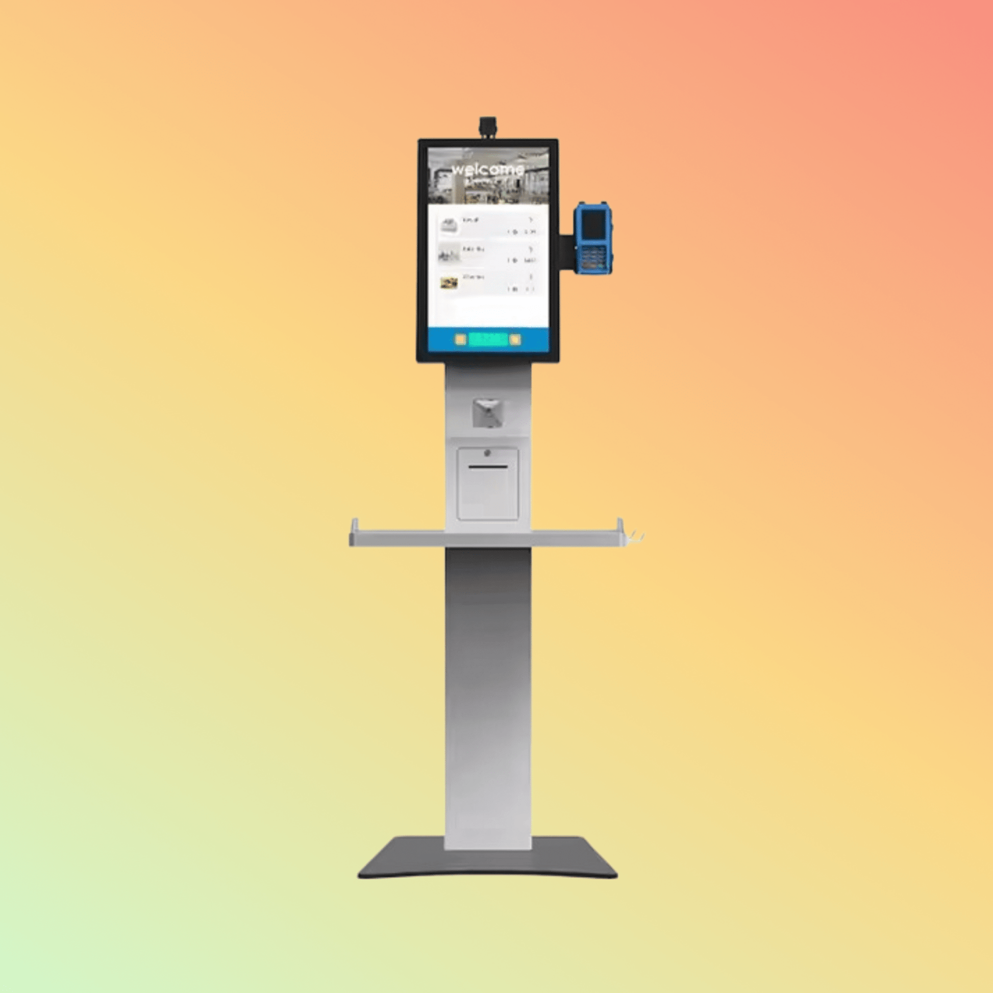 MAKEN 21.5 Inch Touch Screen Payment Checkout Machine Terminal Grocery Store Supermarket Self Checkout Kiosk - NEOTECH