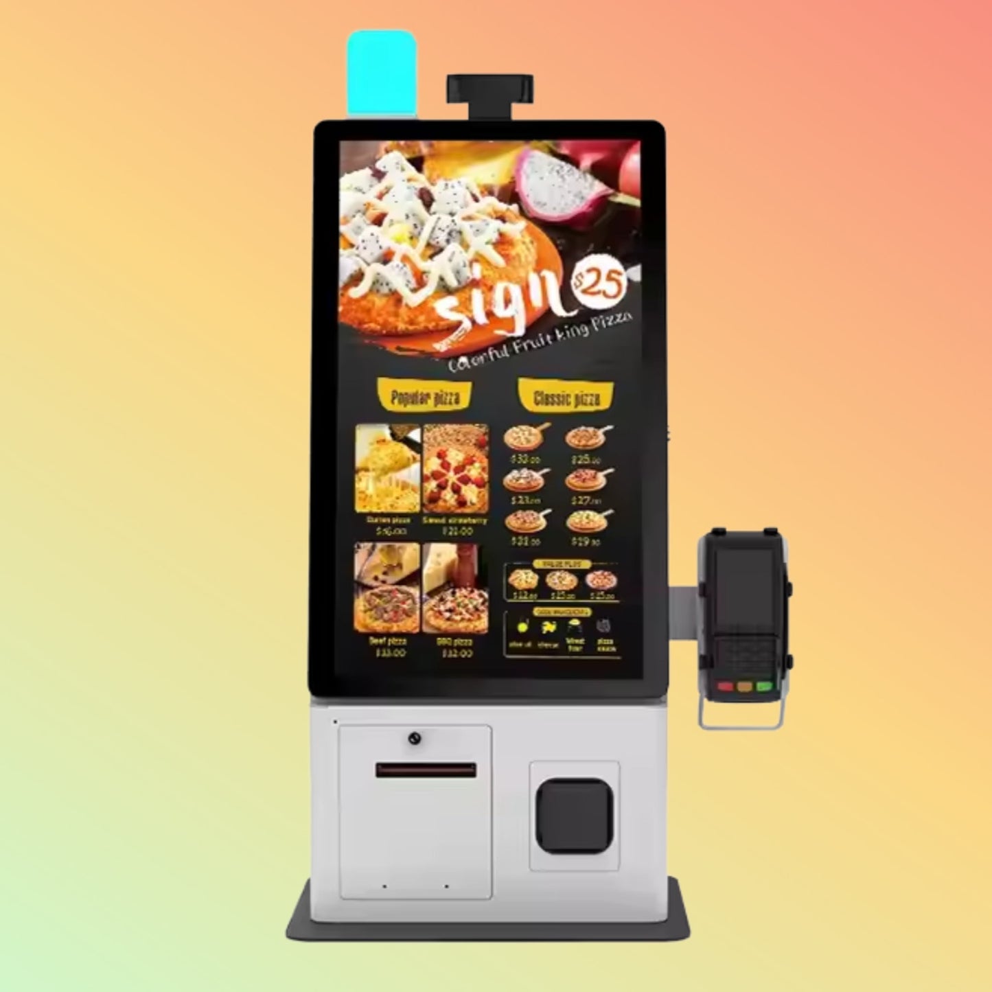 MAKEN 24 Inch Restaurant Wall Hang Automatic Payment Machine Self - Service Kiosk For Ordering - NEOTECH