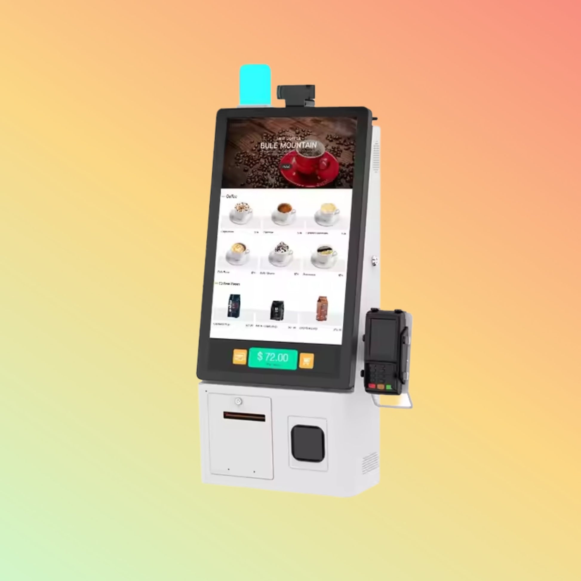 MAKEN 24 inch wall mount restaurant payment machine self service pos terminal self ordering kiosk for cafe/Concenience Store - NEOTECH