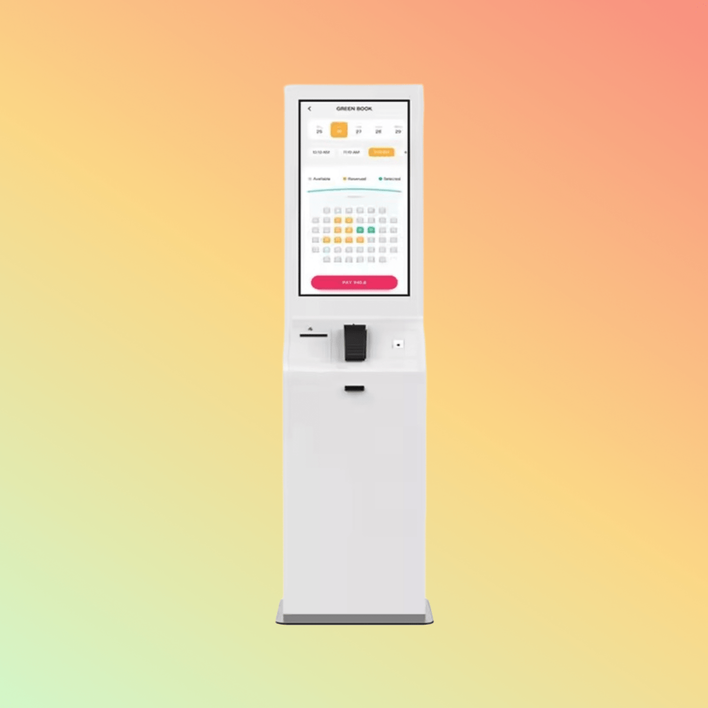 MAKEN 32 Inch Electronic Ticket Dispenser Self Service Payment Interactive Kiosk For Ticketing - NEOTECH