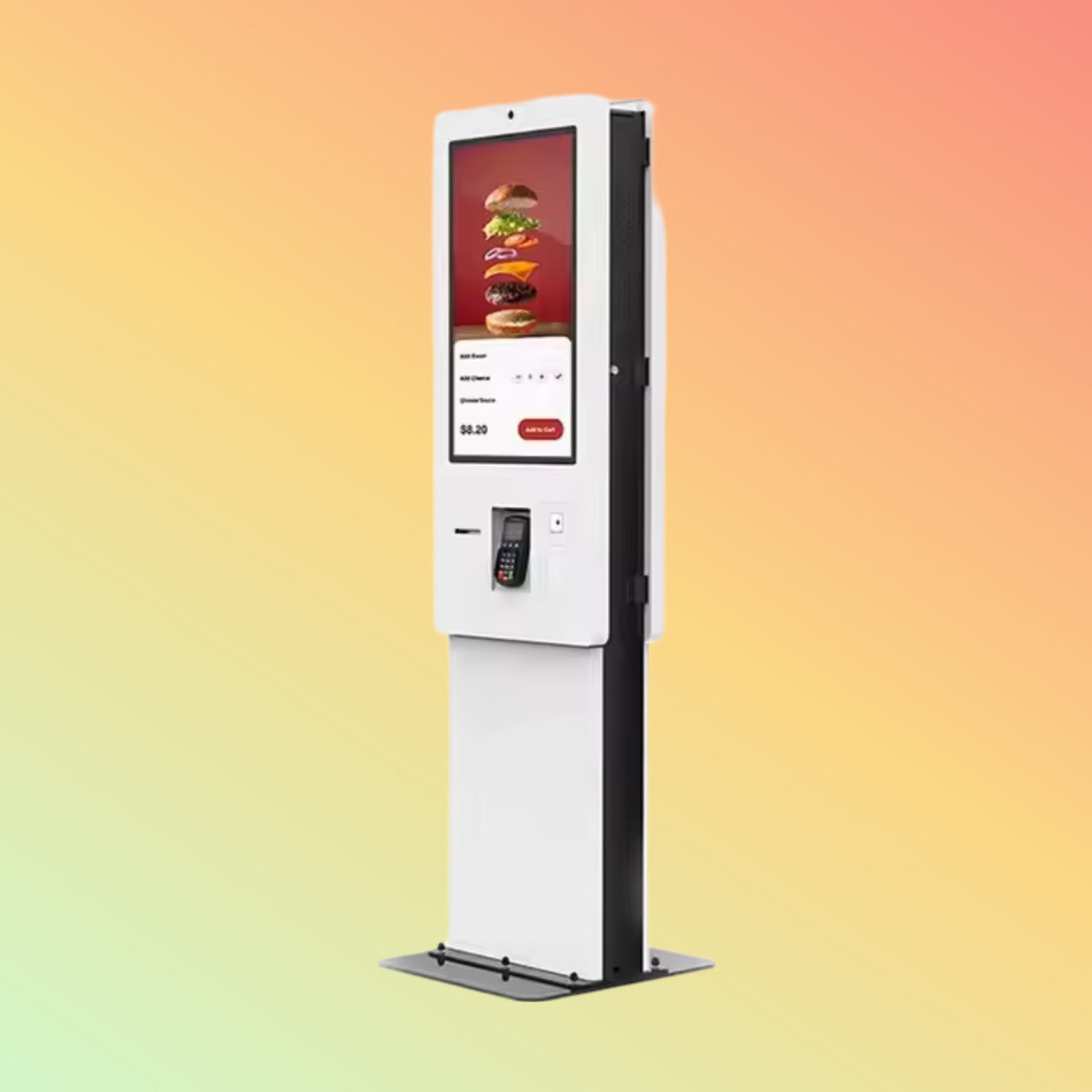 MAKEN 32 Inch Floor Standing Interactive Food Ordering Kiosk Self Service Order For Restaurants - NEOTECH