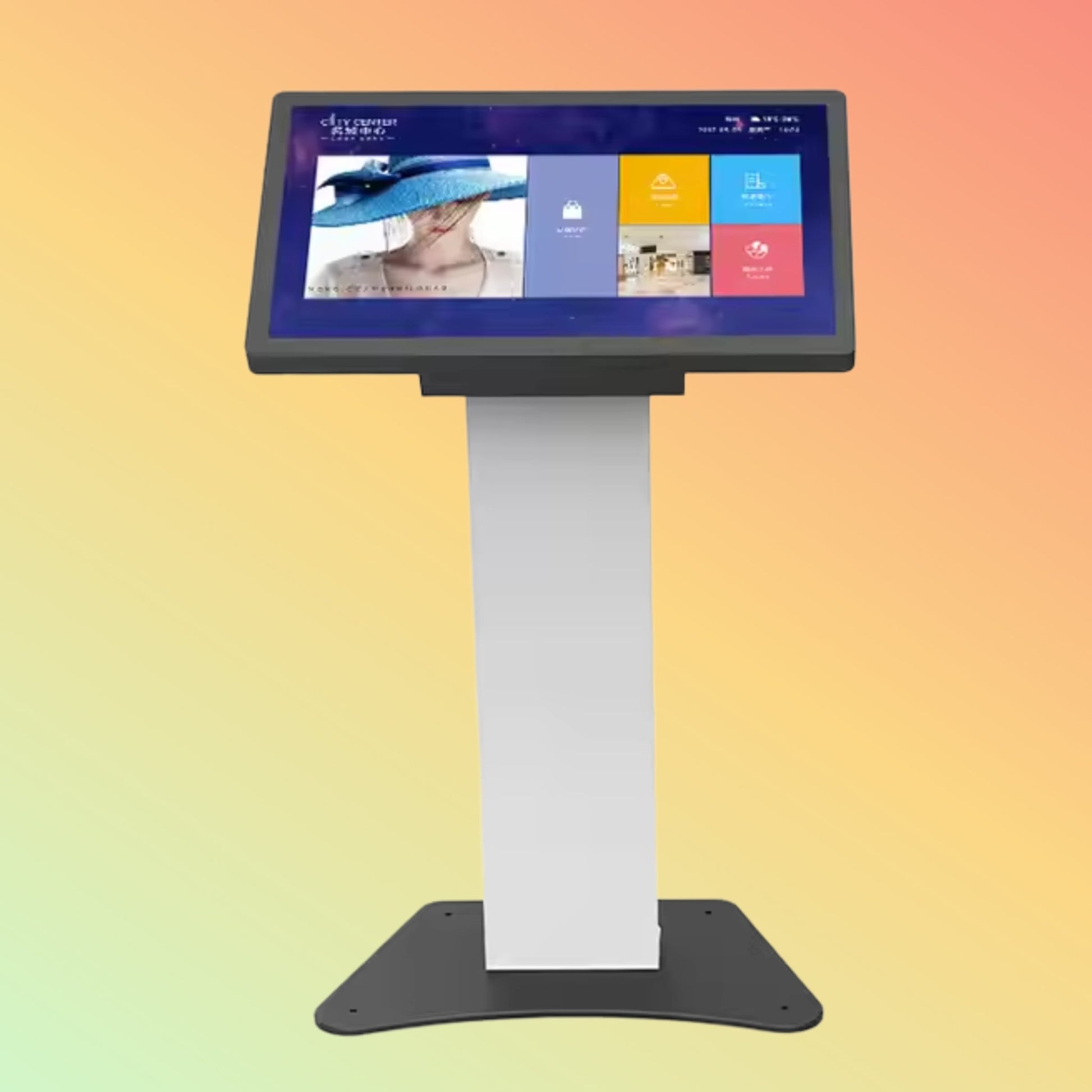 MAKEN 32 Inch Museum Indoor Interactive Advertising Equipment Touch Screen Stand Information Kiosk - NEOTECH