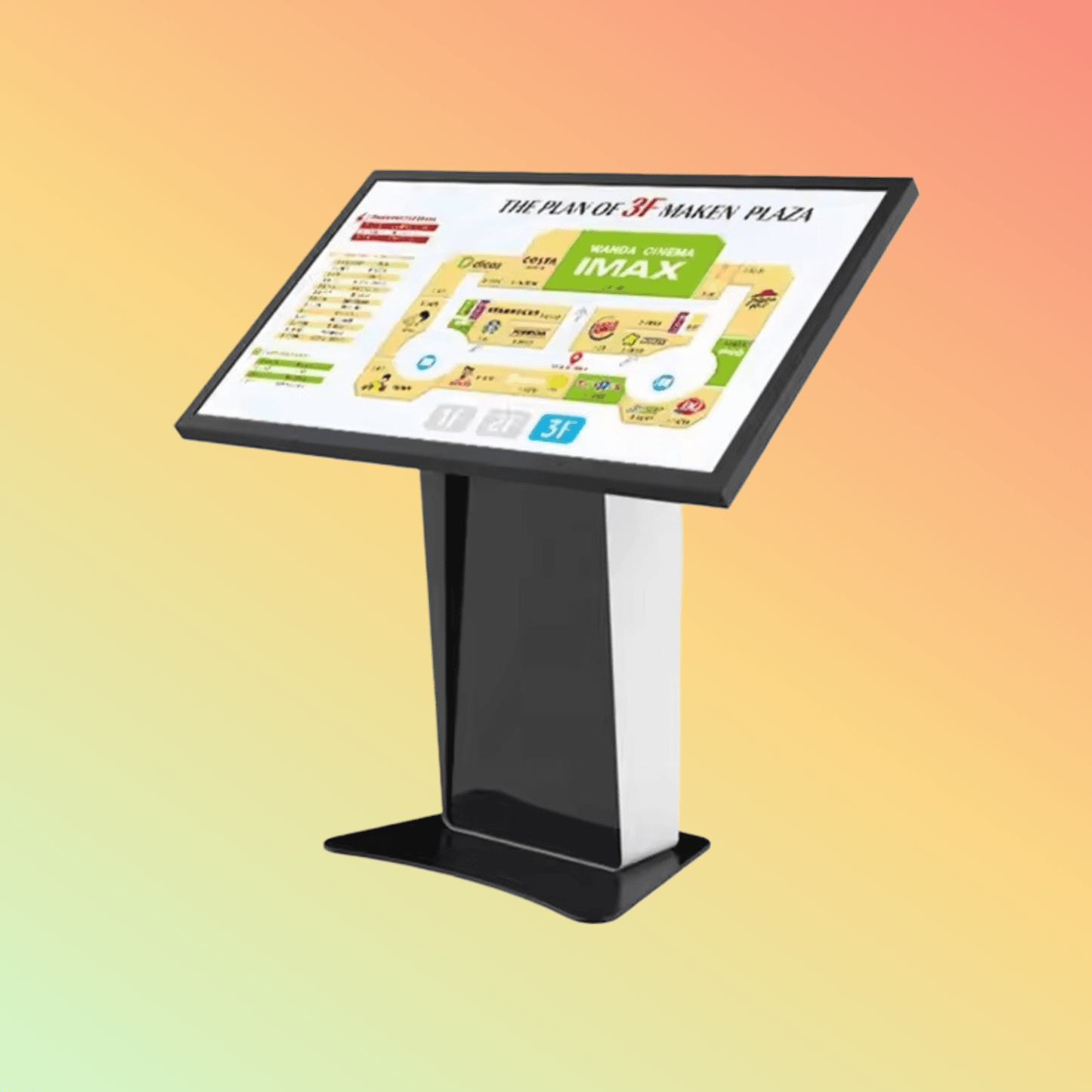 MAKEN Android 43 inch advertising digital signage interactive LCD display kiosk touch screen information - NEOTECH