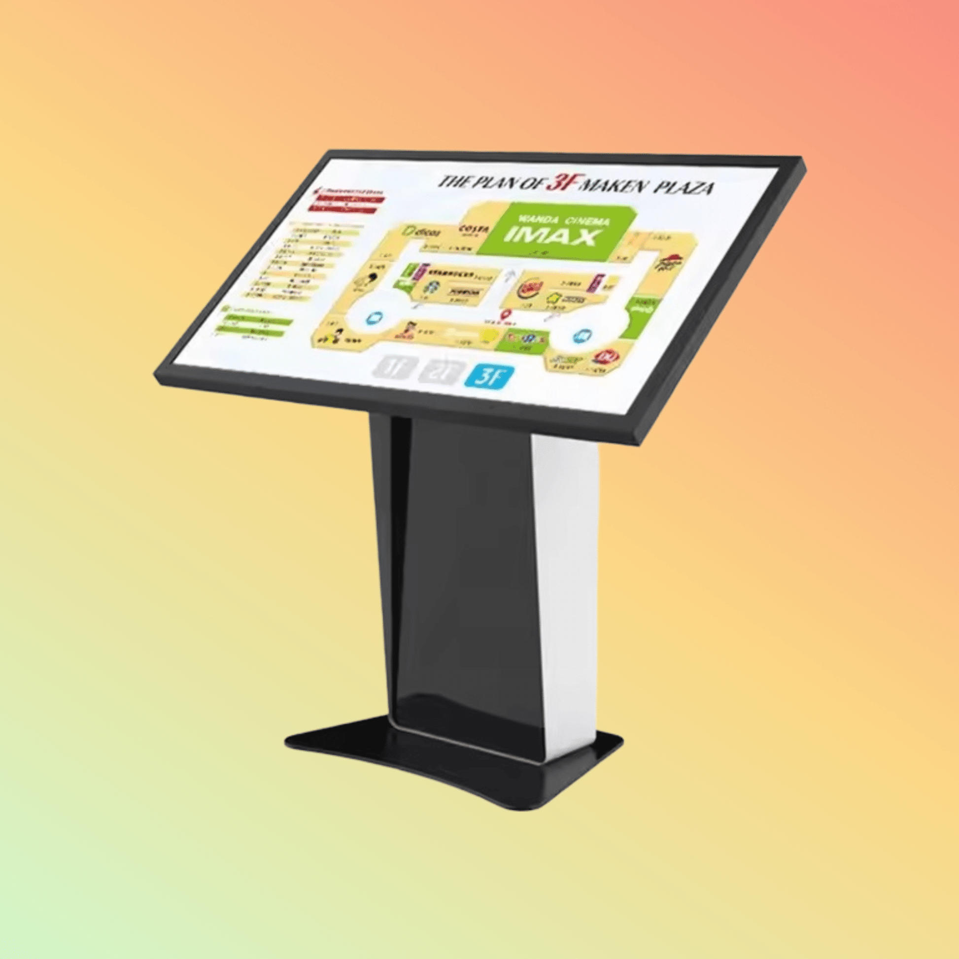 MAKEN Android 43 inch advertising digital signage interactive LCD display kiosk touch screen information - NEOTECH