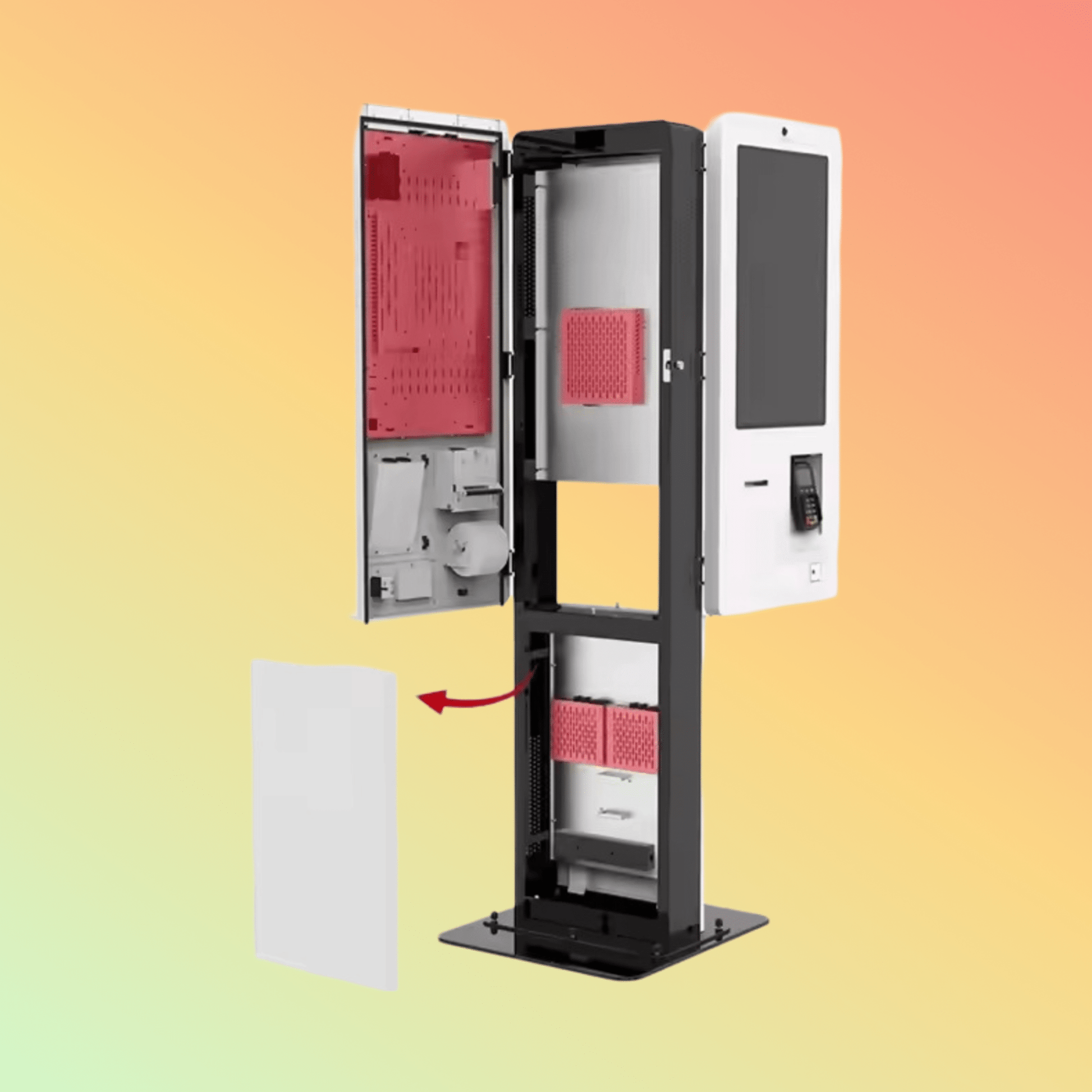 MAKEN Android Indoor 32 Inch Self Service Ordering Double Screen Self Kiosk for Fast Food - NEOTECH