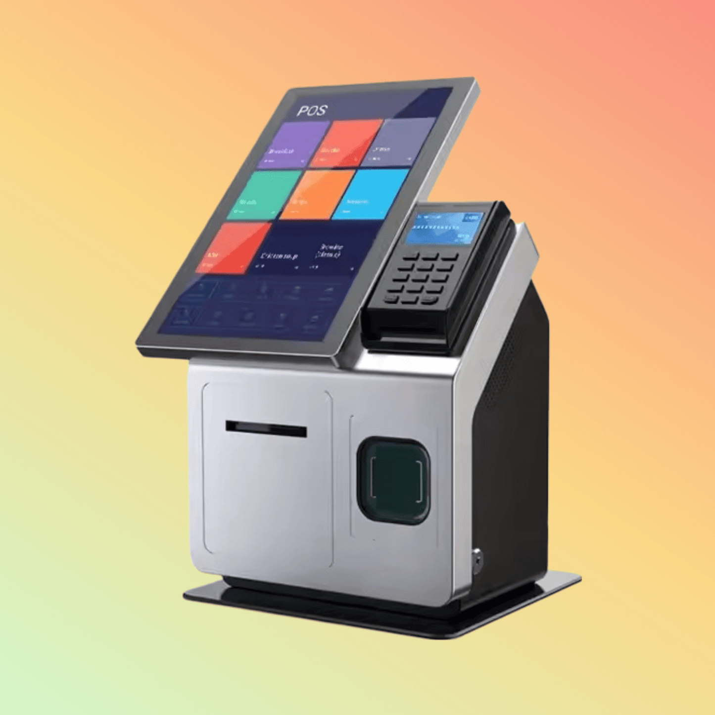 MAKEN Cash Register Wins OS Supermarket Machine All In One Touch Screen 15.6 Inch Compact POS System Payment Terminal - NEOTECH