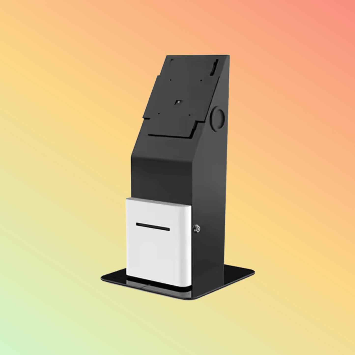 MAKEN Countertop Metal Stand 21.5 Inch Screen Kiosk Stand With Printed Space - NEOTECH