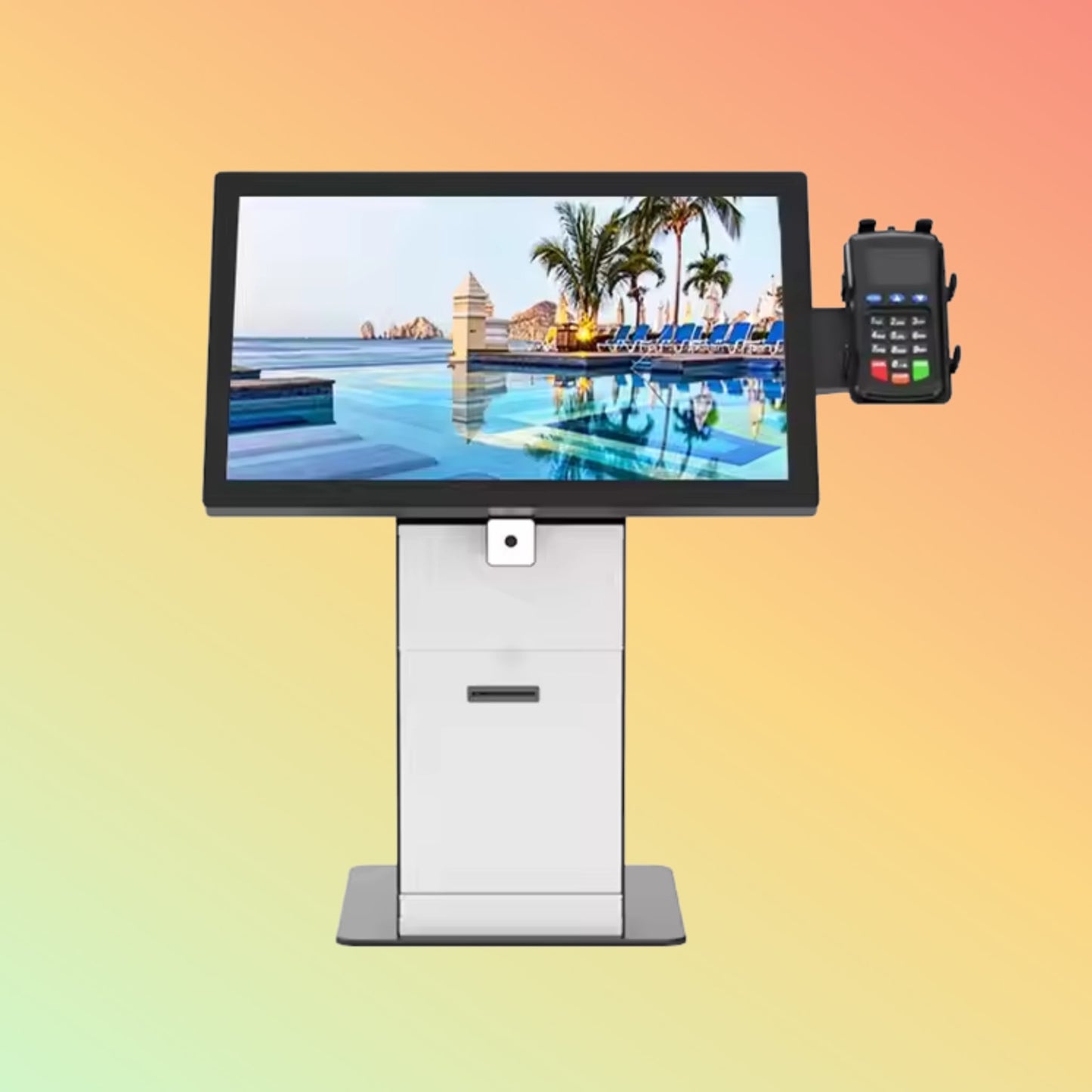 MAKEN Custom Desktop Self Service Machine Touch Screen Card Dispenser Check In Kiosk for Hotel Lobby - NEOTECH