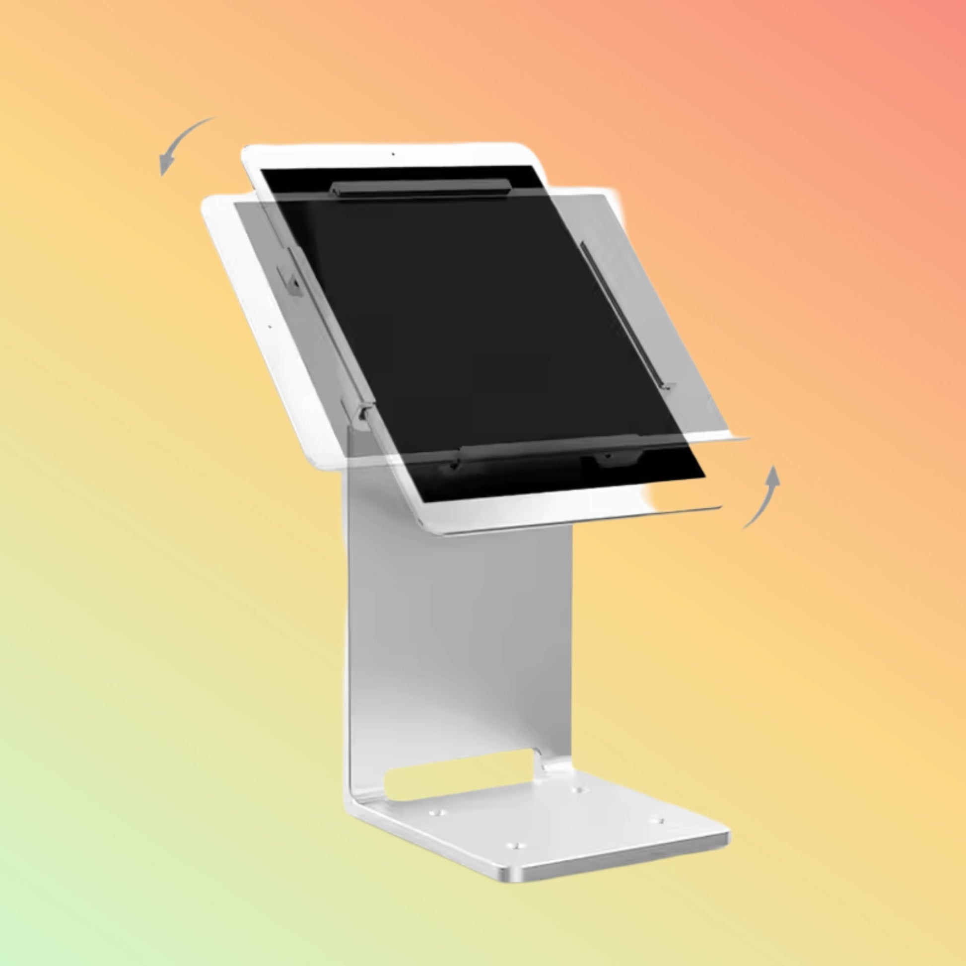 MAKEN Desktop Security Display Flip Back And Forth 145 Degrees Aluminum Tablet Pos Stand For Ipad - NEOTECH