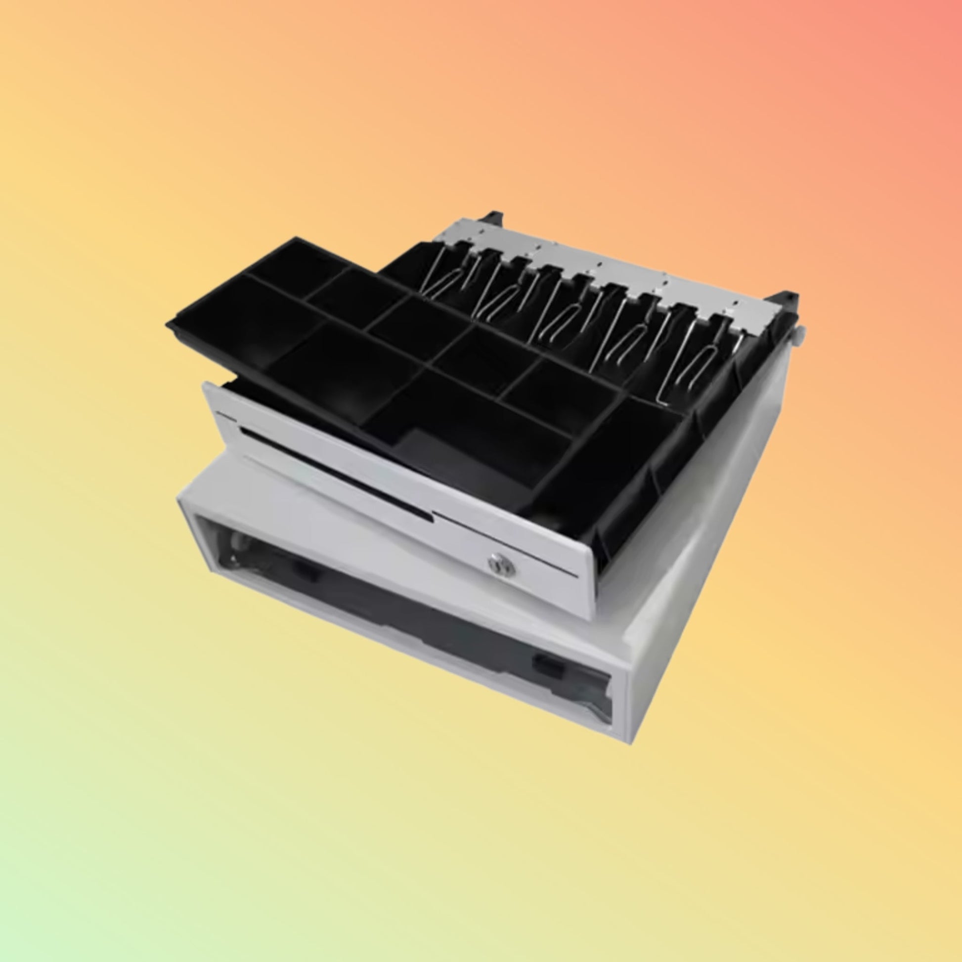 MAKEN ECD - 410 5 Bills 8 Coins Metal Case RJ11 POS Cash Drawer 410 for Retail/Supermarket - NEOTECH