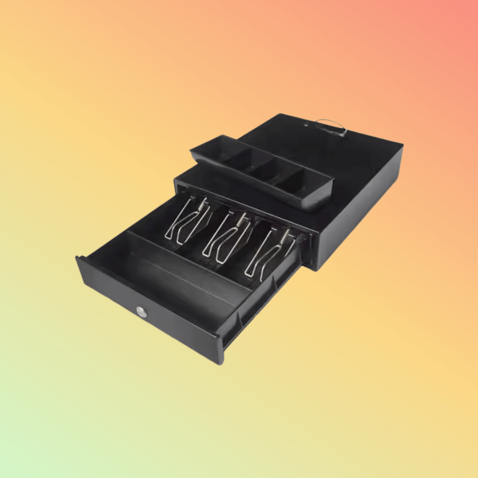 MAKEN EK - 300 3 Bills 4 Coins Mini Pos Money Box metal electronic cash drawer for shop - NEOTECH