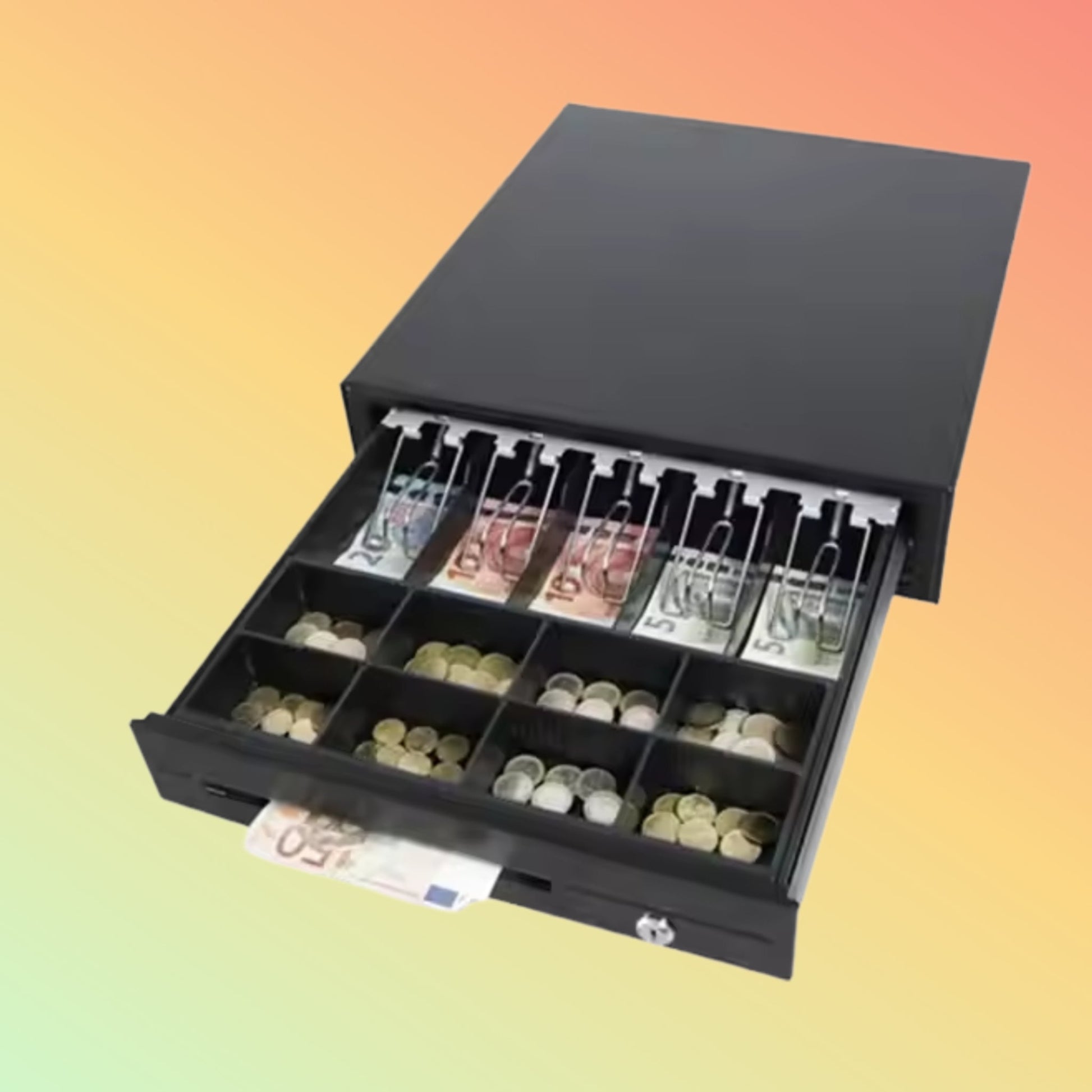 MAKEN Factory Supplies 3 Position Locks POS Cash Box Supermarket Cash Drawer CK - 410 For POS System - NEOTECH