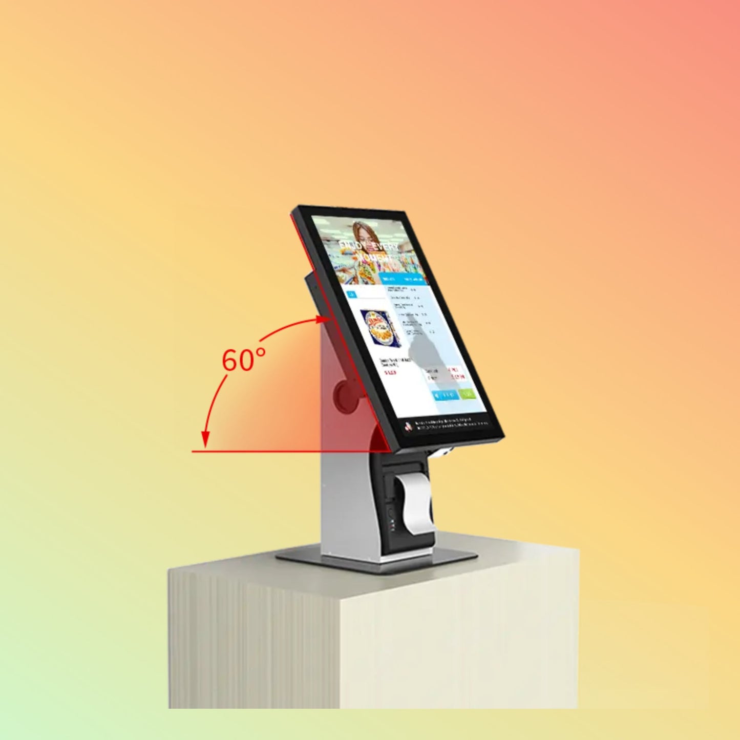 MAKEN Floor Standing/Countertop Vesa Mount Security Tablet Display Holder Kiosk Floor Stand - NEOTECH