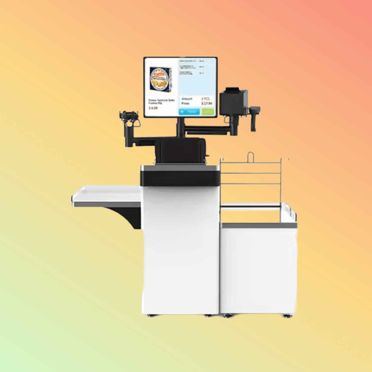 MAKEN KR - 1900 Payment Terminal Android Touch Screen Kiosk Automated Self Supermarket Self Checkout Machines - NEOTECH
