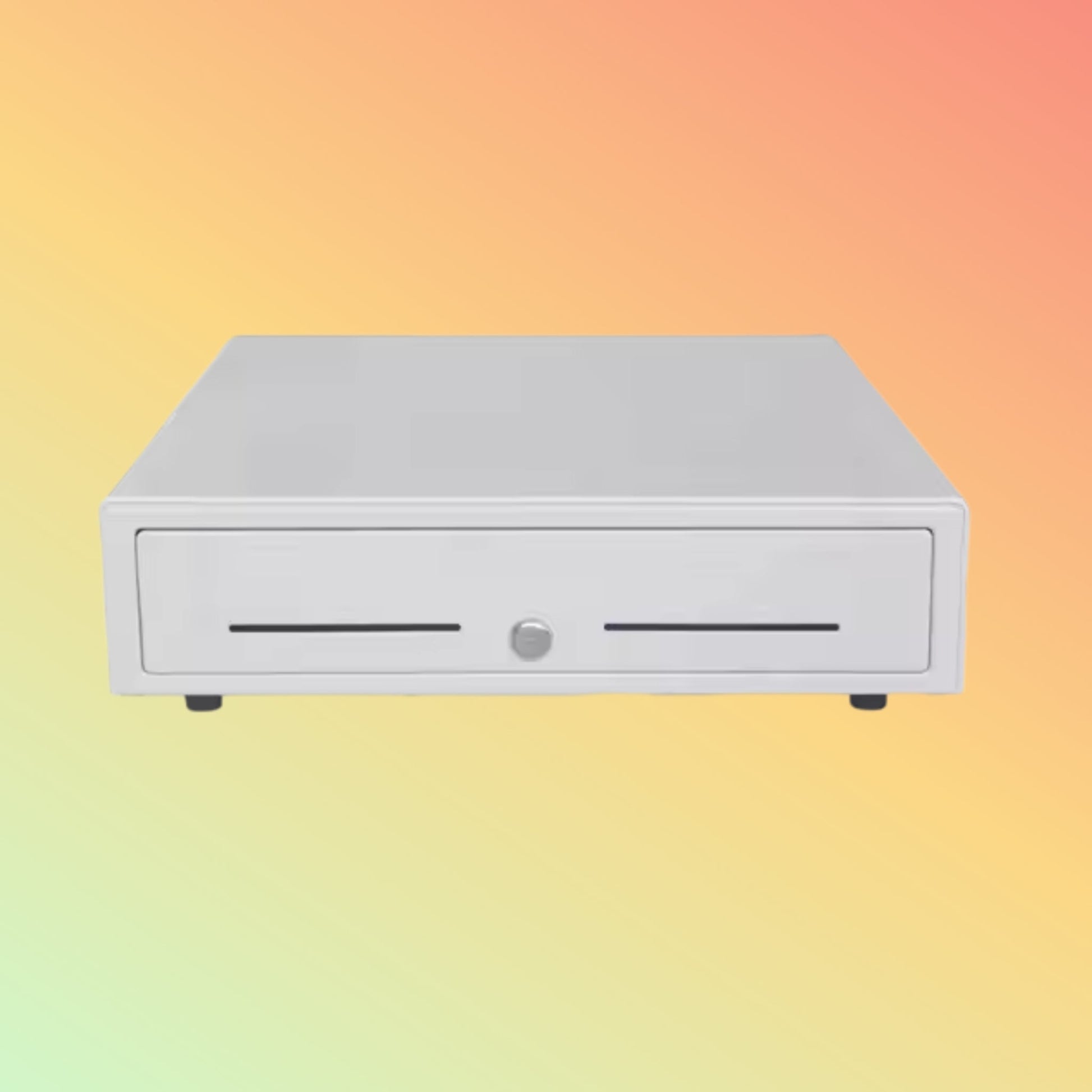 MAKEN MK - 330 4Bill 5/8 Coins RJ11 RJ12 3 - Position Lock Safe Metal POS Cash Drawer Electronic White Cash Box - NEOTECH