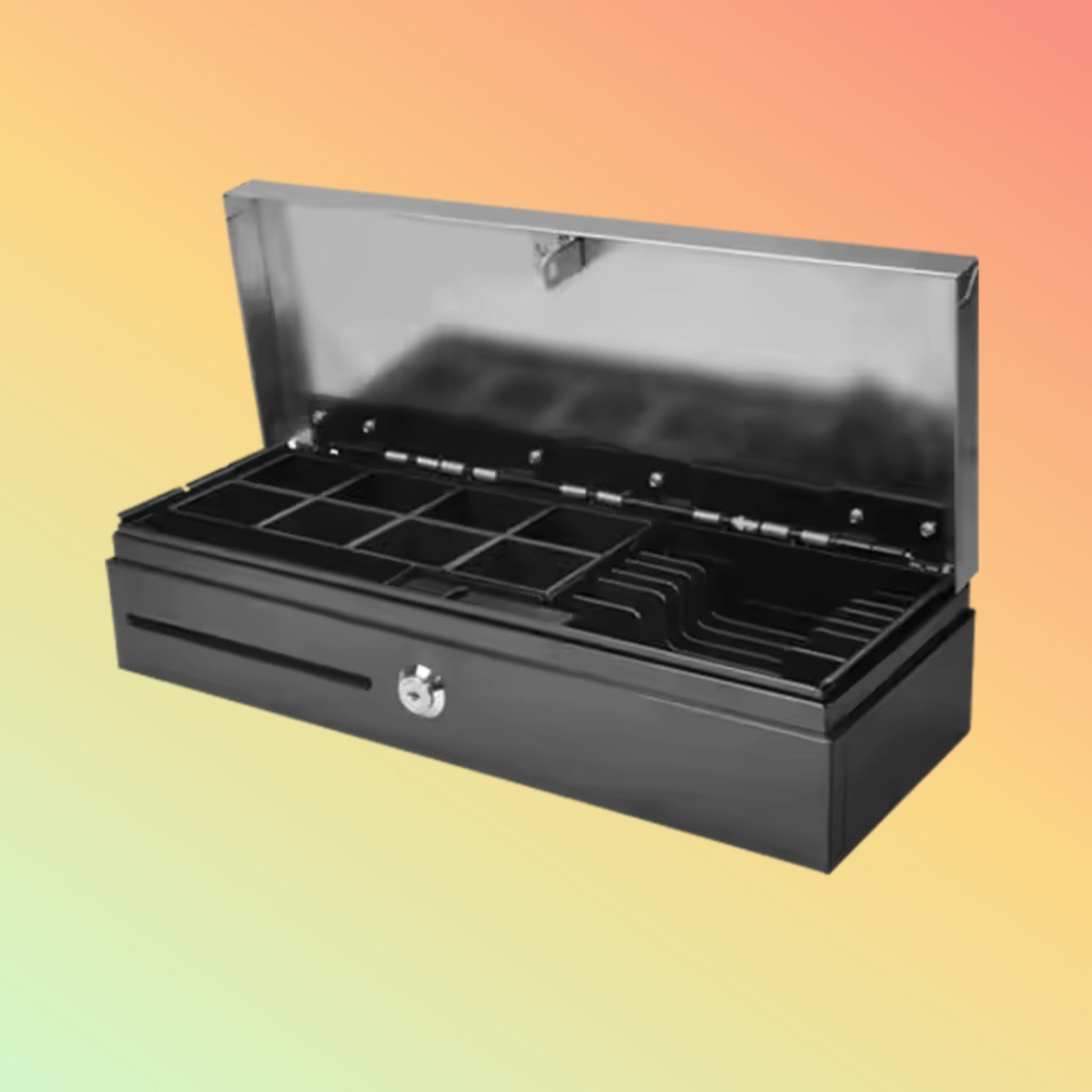 MAKEN Portable Money Box 6 bills/8 cions Flip Top Cash Drawer Electronic Cash Drawer - NEOTECH