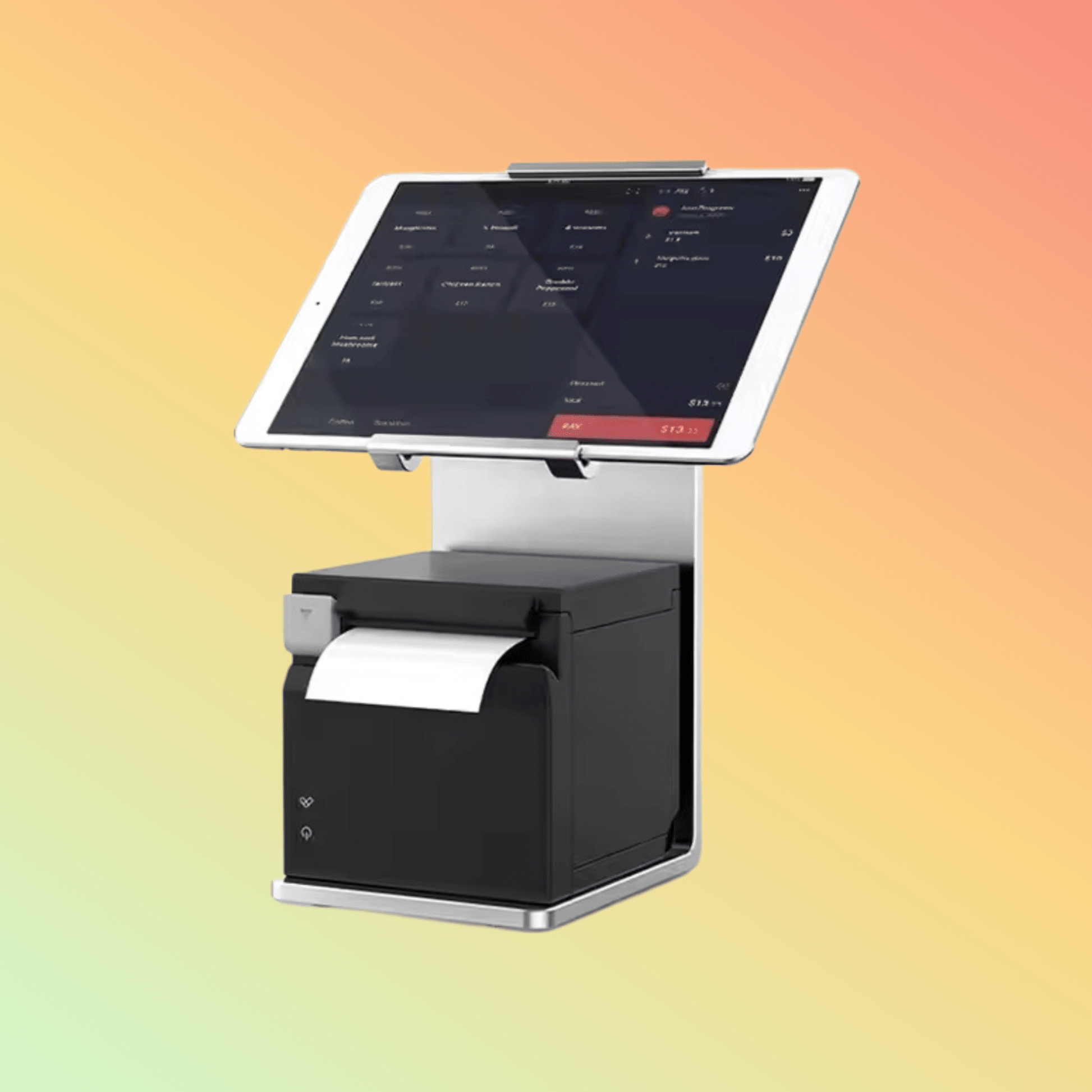 MAKEN PS - 2020 Desktop Tablet Stand Two - In - One Aluminum POS Terminal Display Stand - NEOTECH