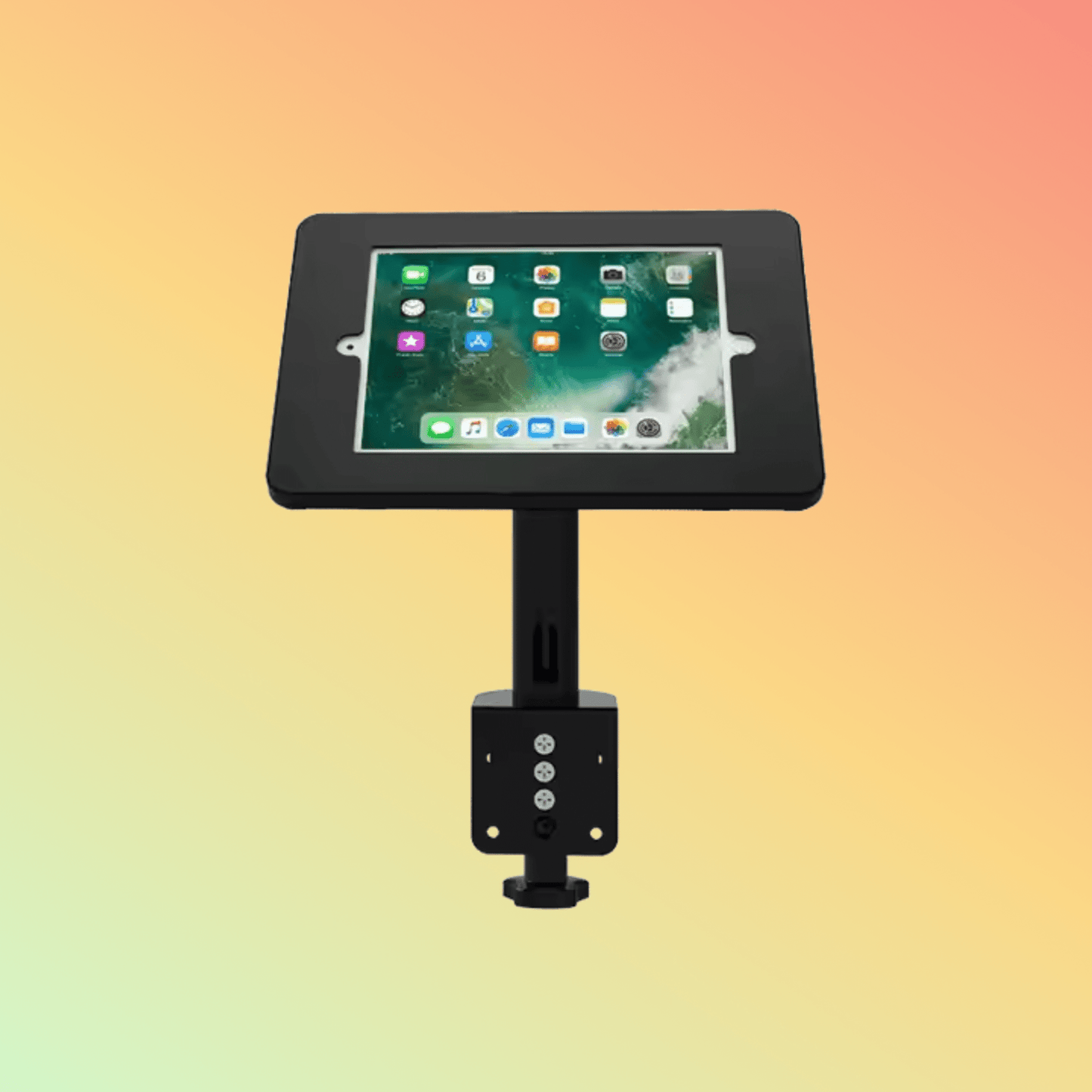 MAKEN SC - 1509 Desktop Metal Clip - On Mounting 180 Rotated Adjustable Tablet Stand Holder For iPad - NEOTECH