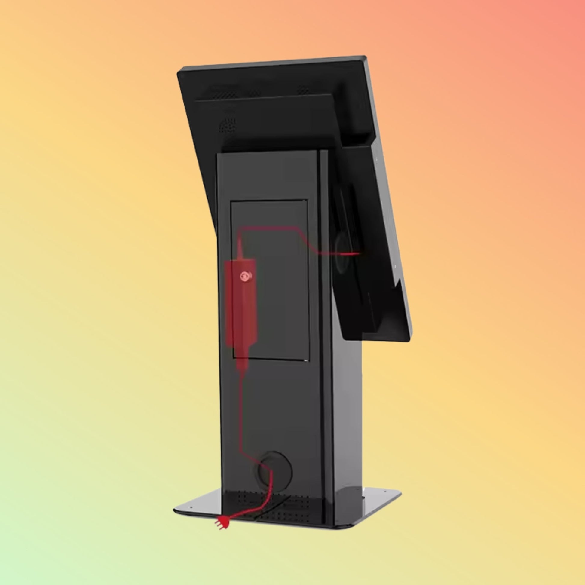 MAKEN Self Service Stand Metal Display Countertop Kiosk Stand For 21.5" Screen - NEOTECH