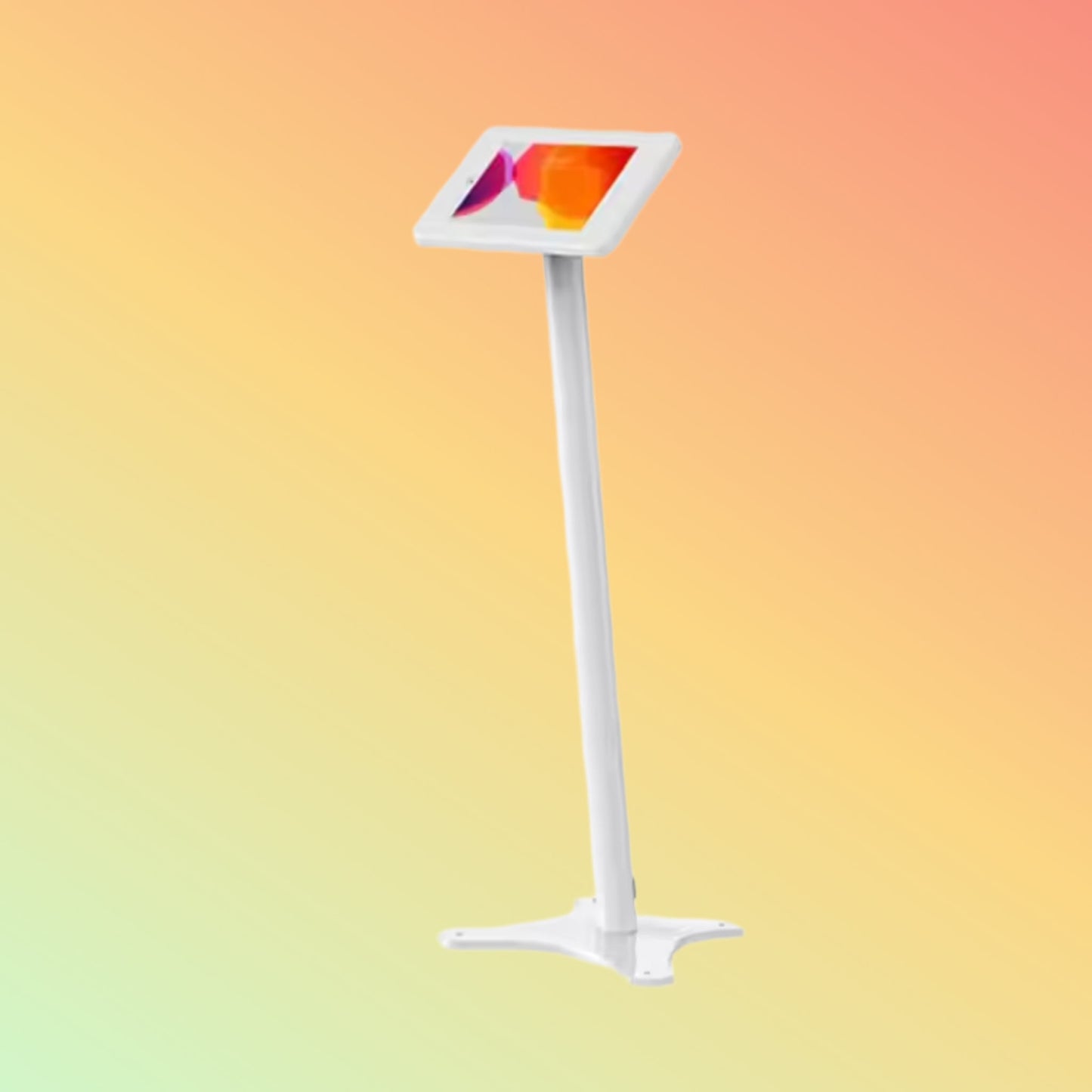 MAKEN SF - 1301 Key Locked Tablet Enclosure 360 Degree Rotation Floor Pole Display Stand Tablet Floor Stand For Ipad - NEOTECH