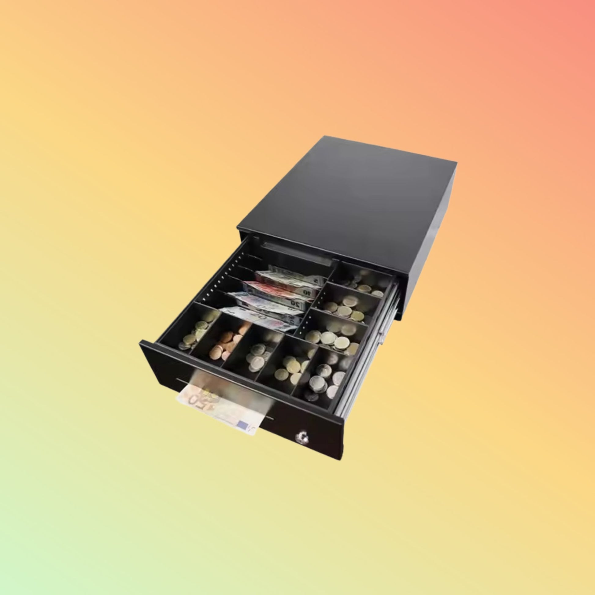 MAKEN SK - 325HB 8bill 8coins Manufacturer Micro Switch Safe Electronic Small Cash Drawer 12V - NEOTECH