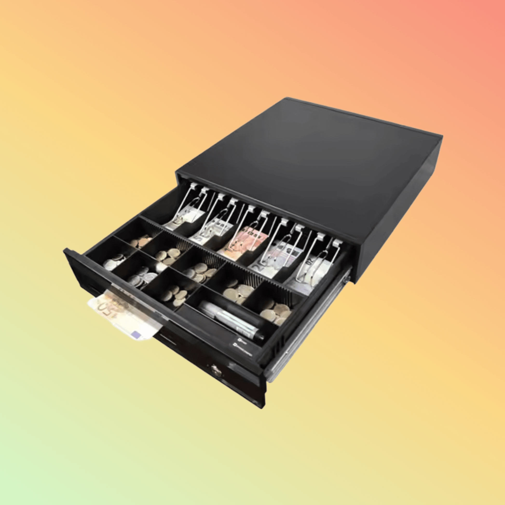 MAKEN SK - 425 4/5bills 8 coins Cash Register Security Metal pos money box cash drawer for POS - NEOTECH