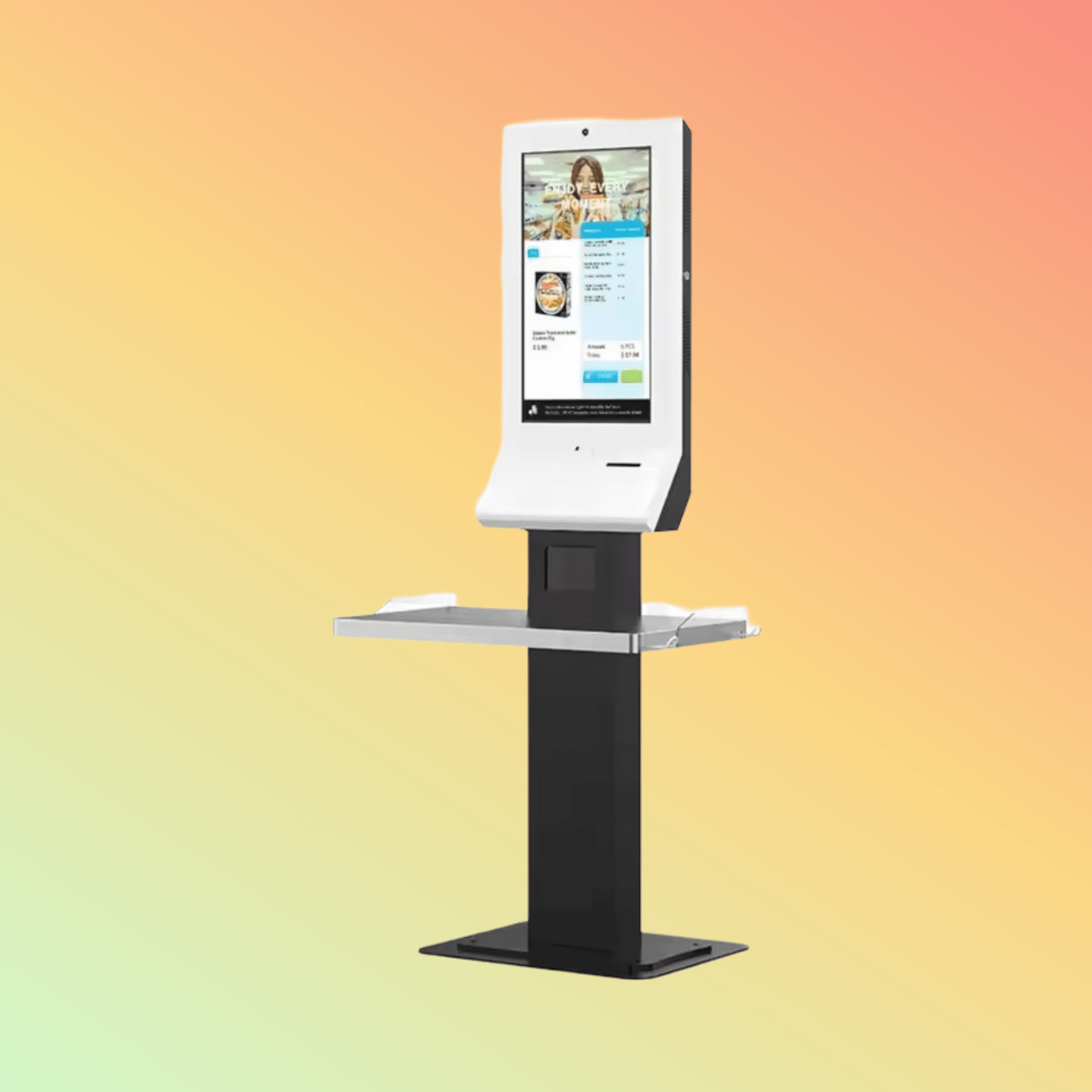 MAKEN Supermarket 27 Inch Self Queue Touch Screen Bill Payment Self Checkout Kiosk Machine - NEOTECH