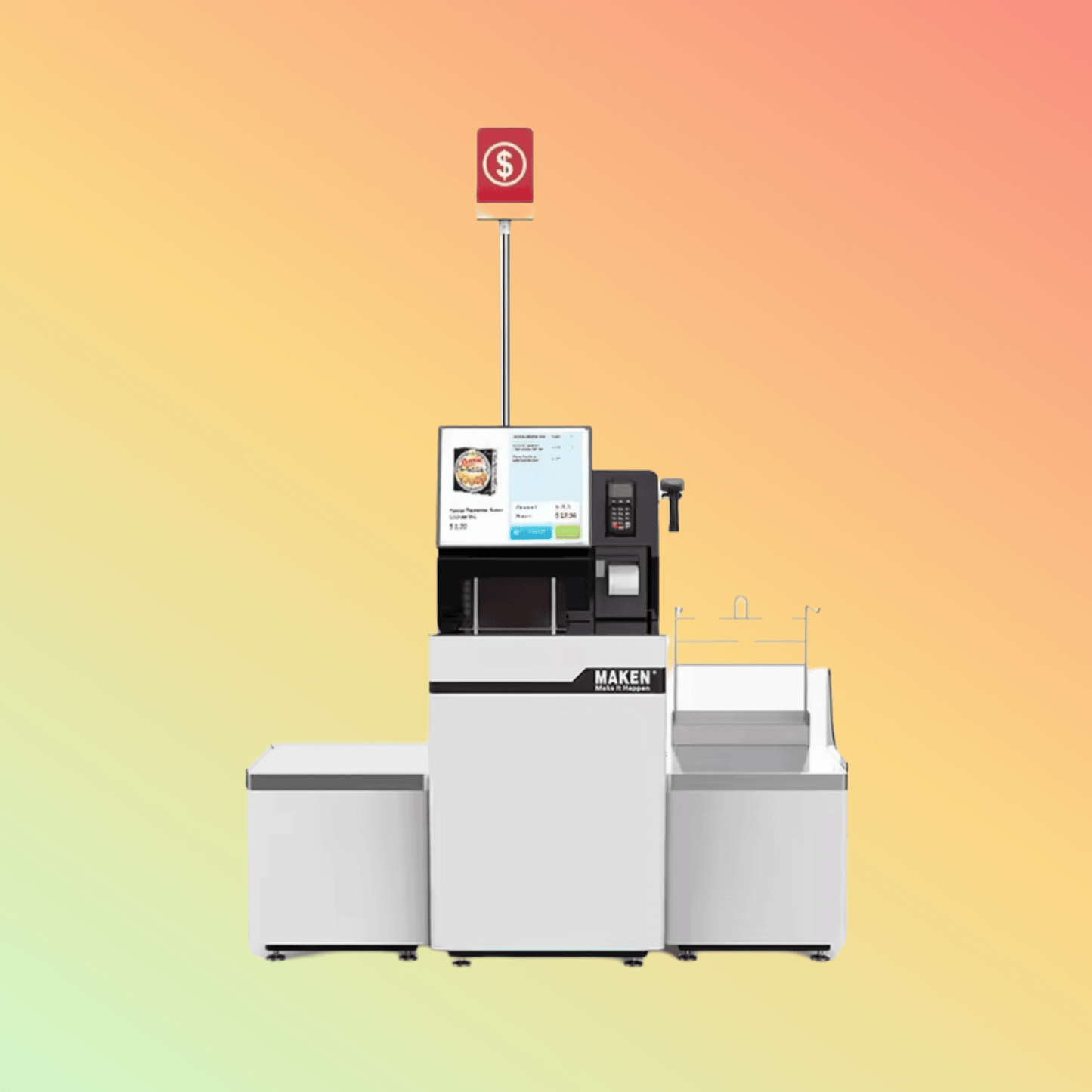 MAKEN Window Touchscreen POS Machine Automatic Terminal Kiosk Self Service Checkout For Store - NEOTECH