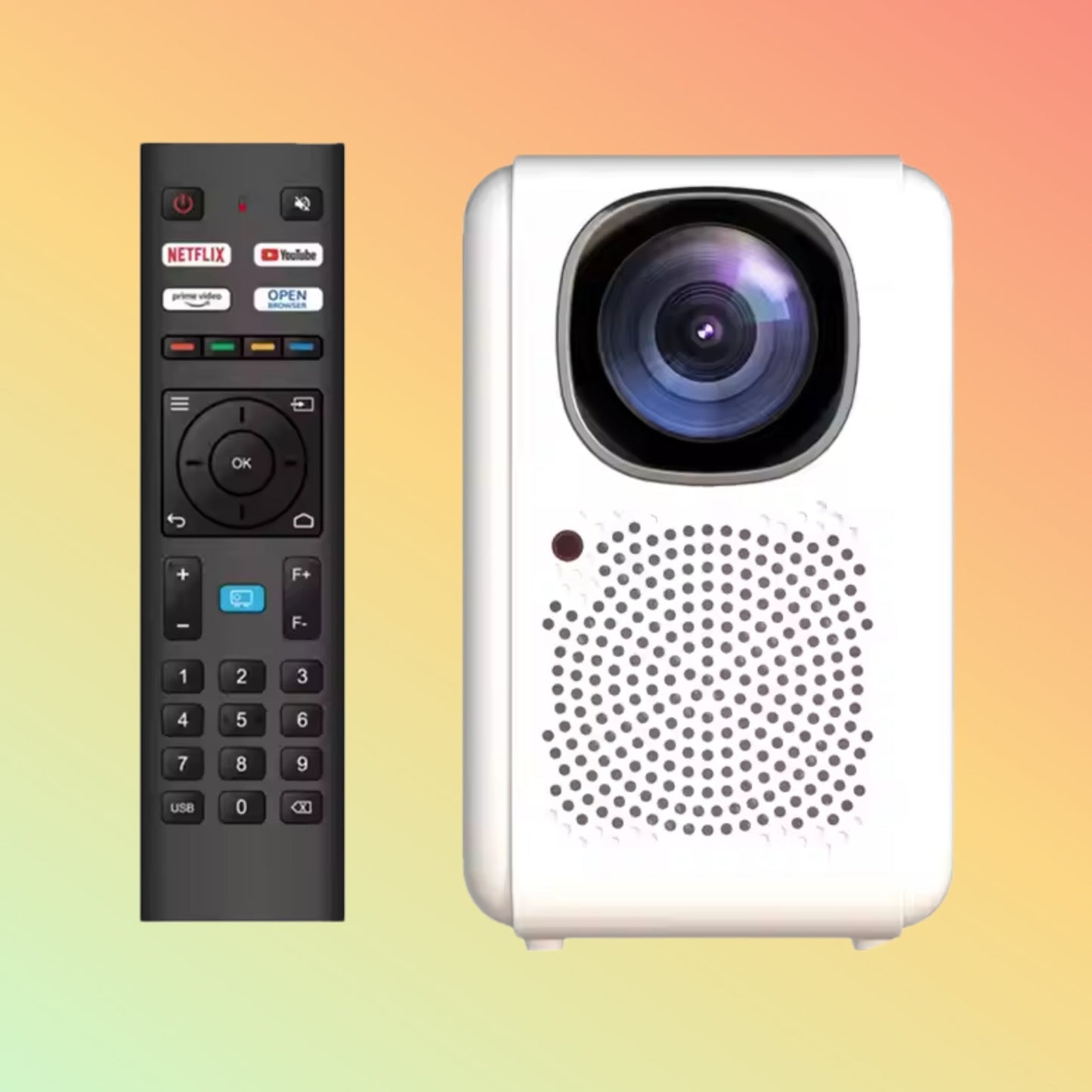 MECOOL KP2 4K 1080p Mini Projector 600ANSI WiFi Linux Smart - NEOTECH