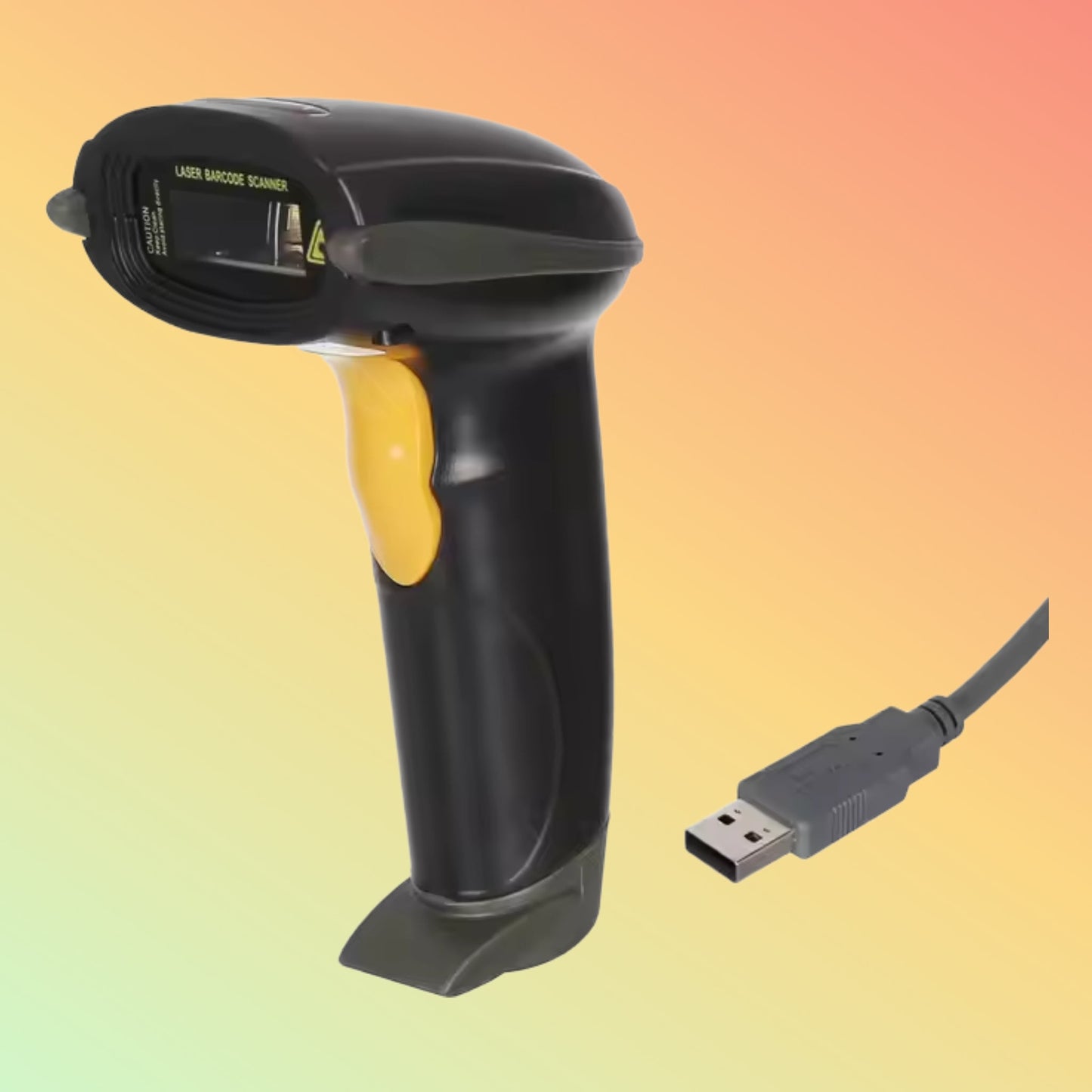 MiNJCODE MJ2809 1D Wired Handheld Laser Barcode Scanner Barcode Reader - NEOTECH