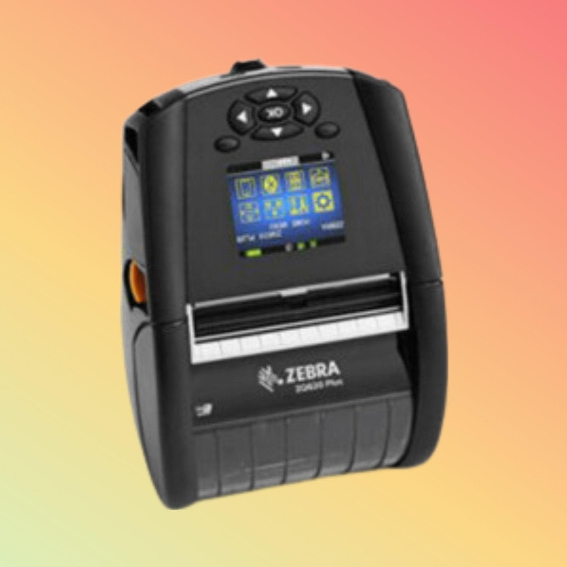 "Zebra ZQ620 Mobile Printer with LCD display and wireless connectivity"