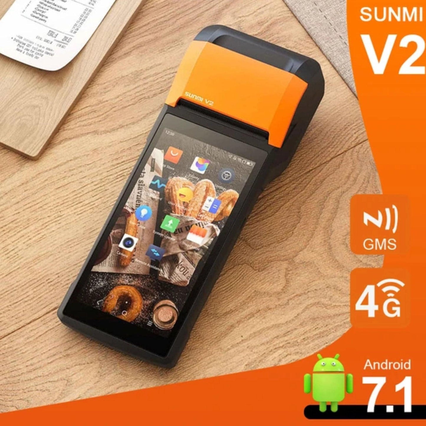 Sunmi V2 POS Terminal with 5.45-inch HD screen