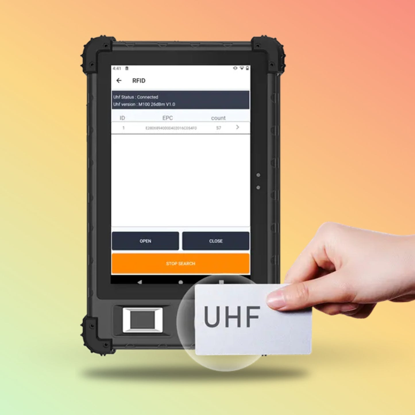 NEO FP008 Biometric Android Tablet | RFID, Face & Fingerprint - NEOTECH