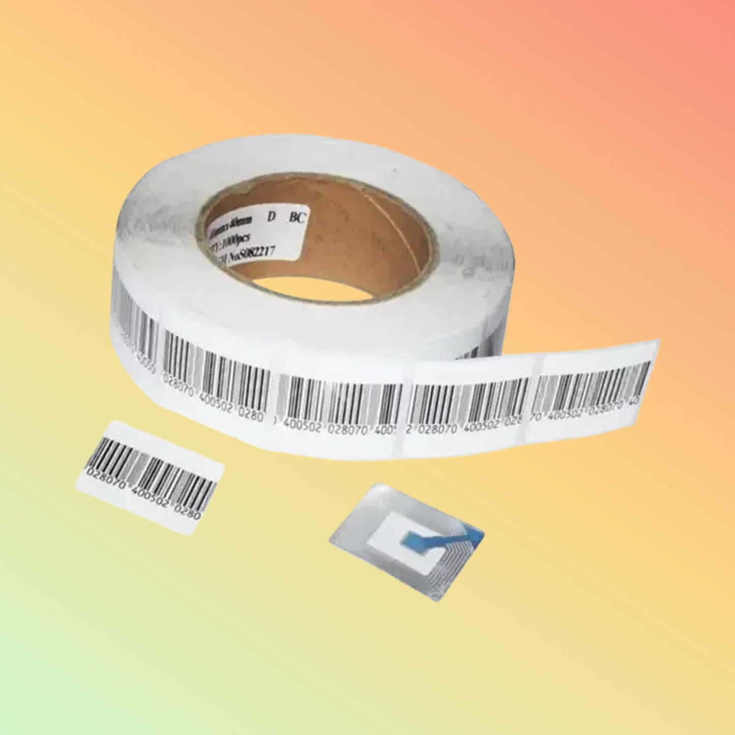 NEO RF 8.2MHz Anti - Theft Barcode Labels | 40x40mm - NEOTECH