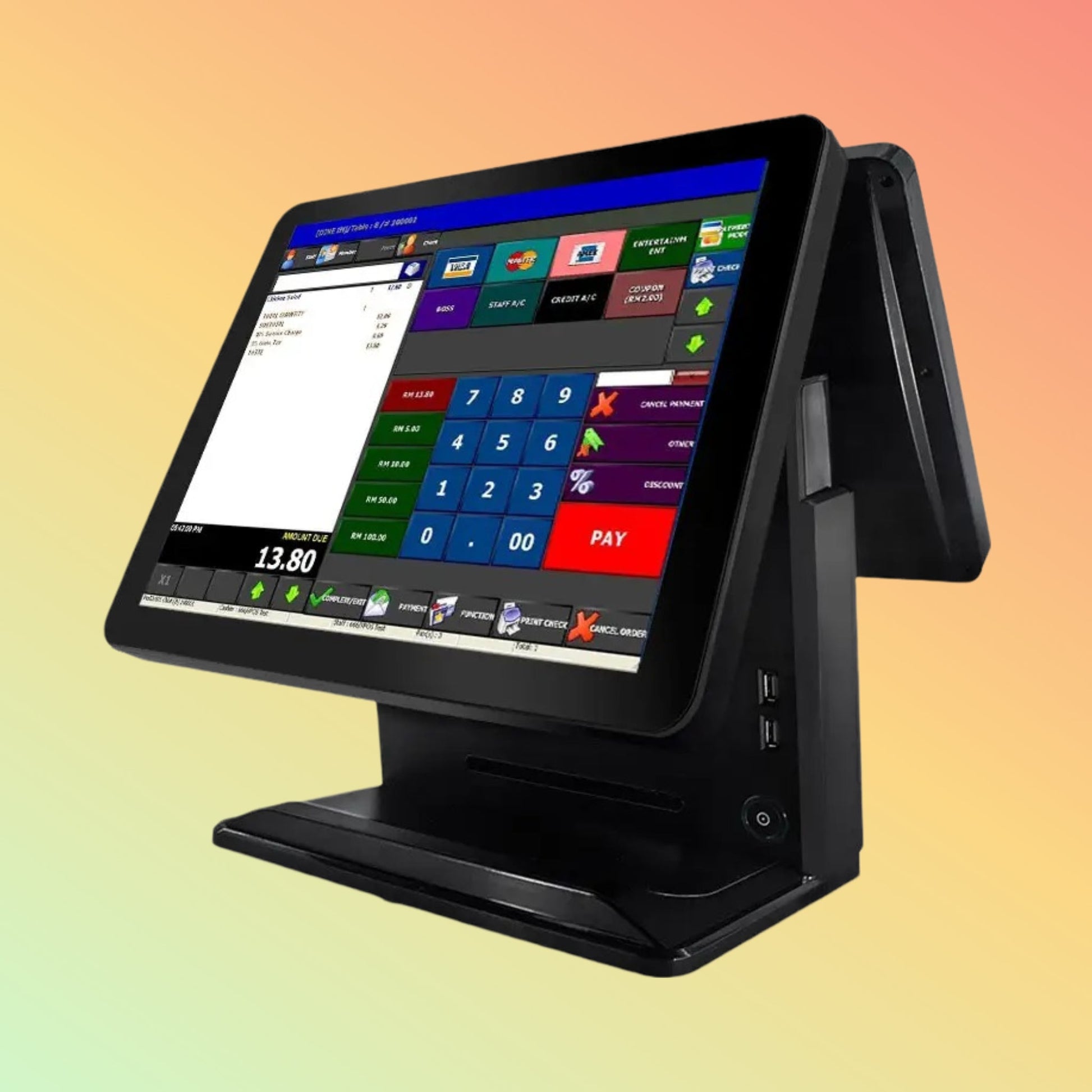 NEOPOS NP - R1200 Black Dual - Screen POS Terminal | Core i5 - NEOTECH
