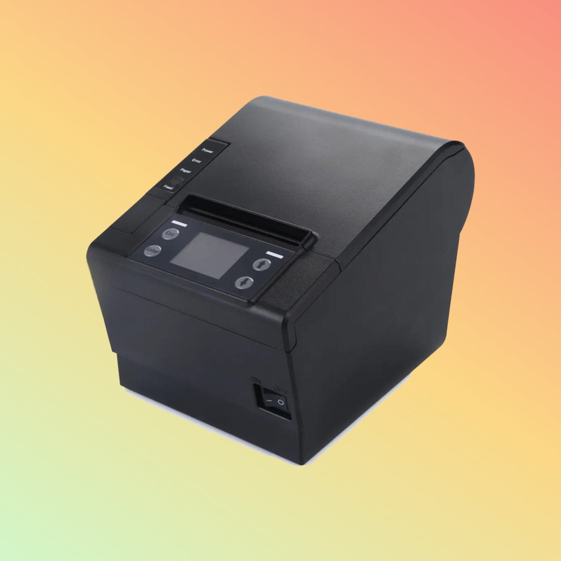 "Energy-efficient Postech AirPrint printer, ideal for retail use."