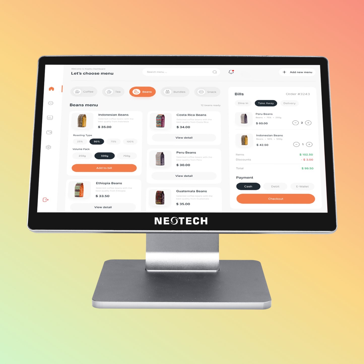 NEOTECH NT-R318 (WING) POS ports USB LAN HDMI