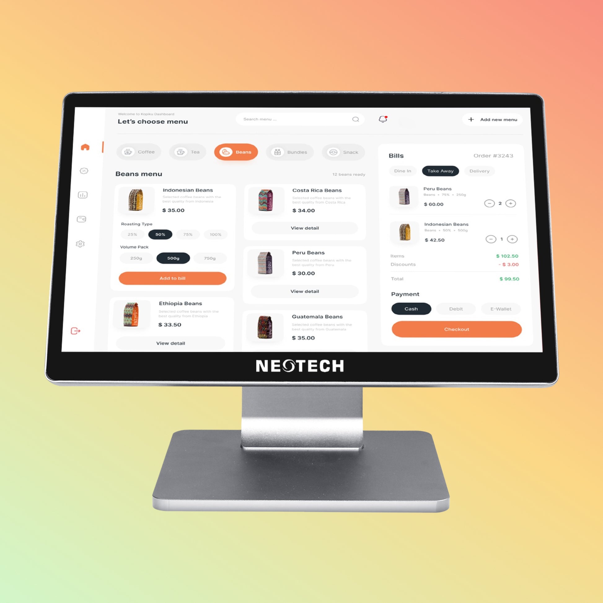 NEOTECH NT-R318 (WING) POS ports USB LAN HDMI