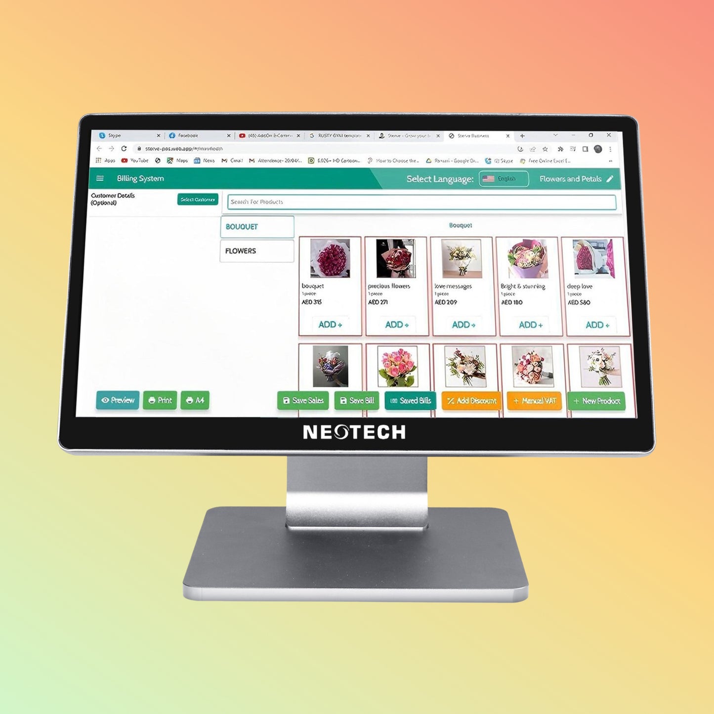 NEOTECH NT-R318 (WING) aluminum side profile