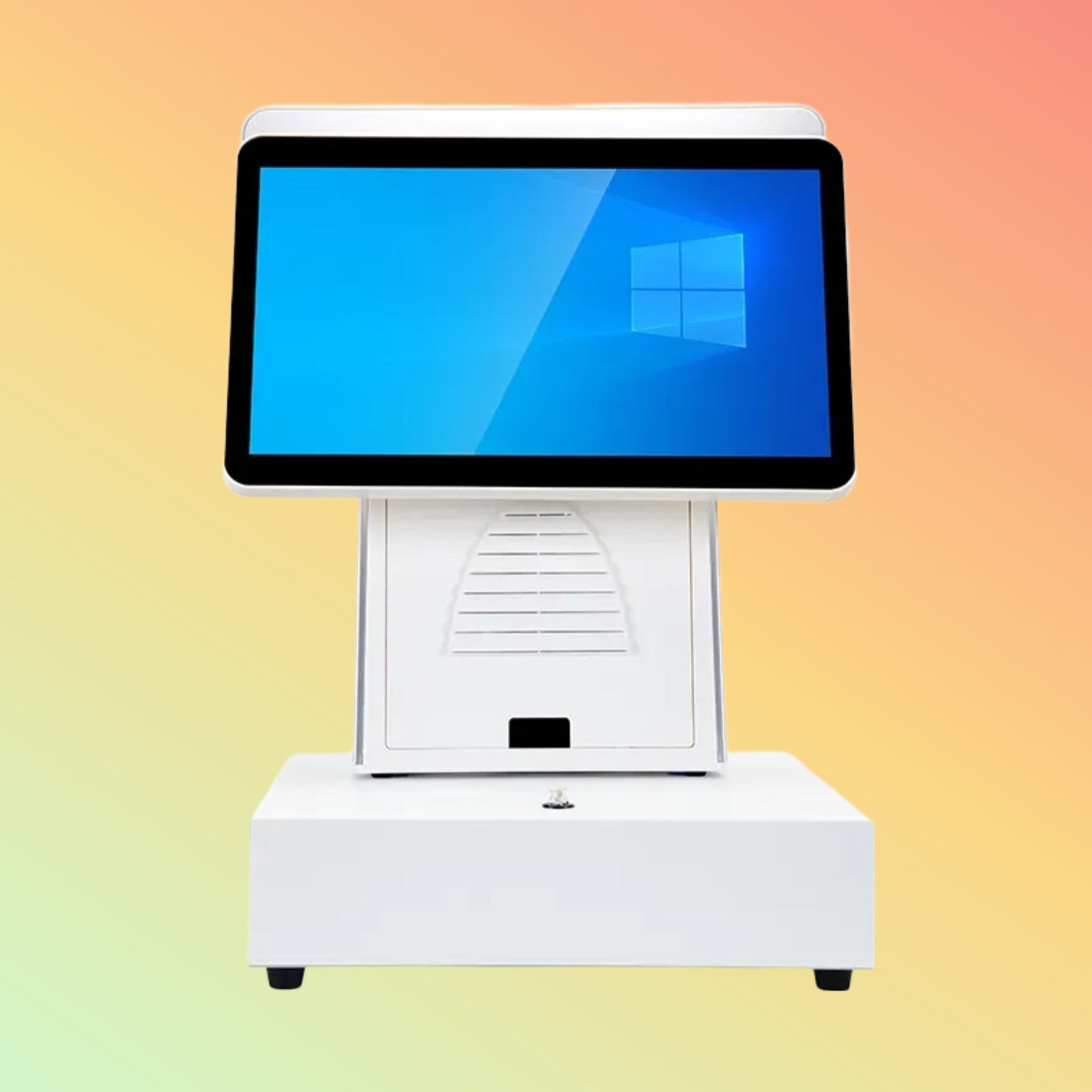NEOTECH NT - R901 Dual Screen POS System | White | Printer - NEOTECH