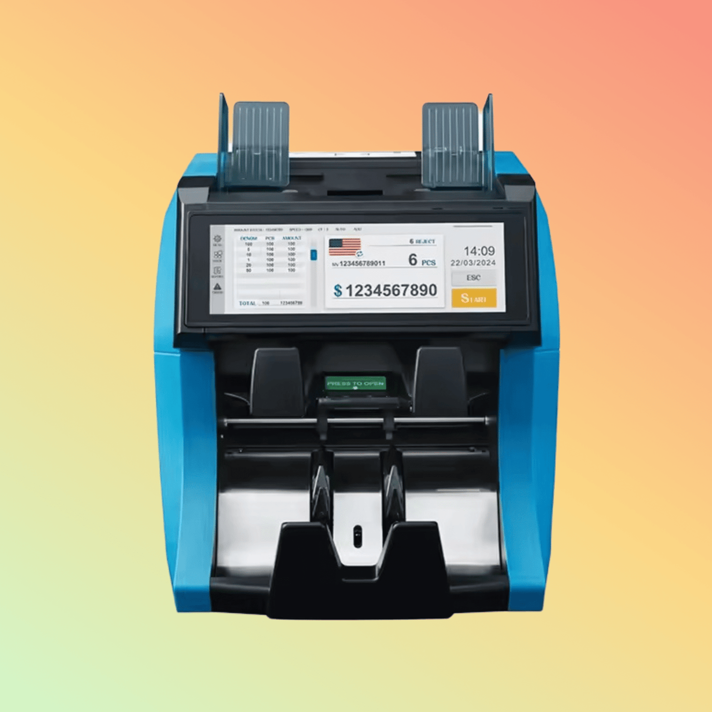 NUMEN 1+1 Pockets Bill Banknote Cash Money Currency Sorter Mixed Money Counting Machine - NEOTECH