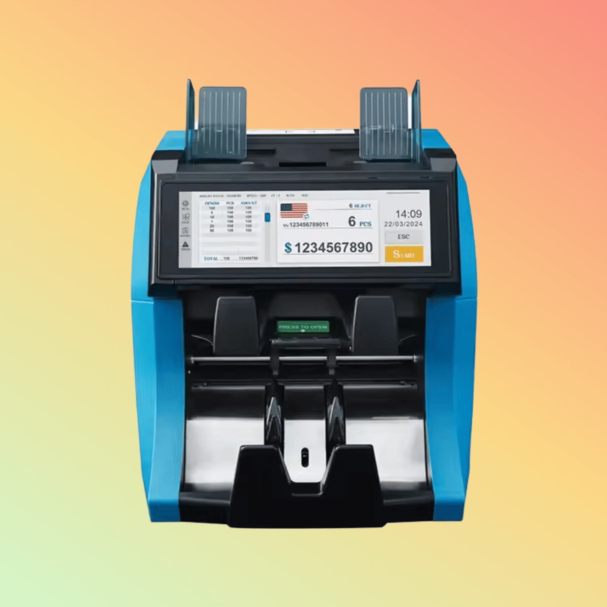 NUMEN 1+1 Pockets Bill Banknote Cash Money Currency Sorter Mixed Money Counting Machine - NEOTECH