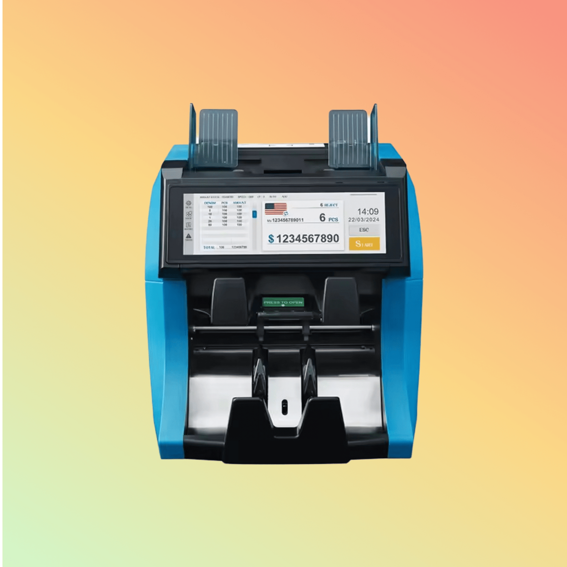 NUMEN high speed cash counting machine with printer - NEOTECH